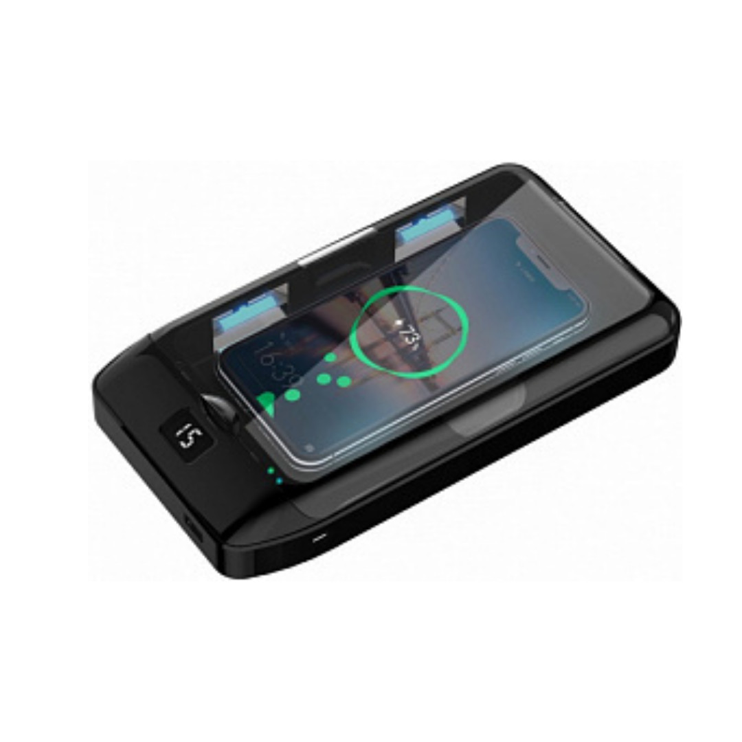 ECOQUEST ULTRAVIOLET PHONE STERILIZING BOX WITH WIRELESS CHARGER