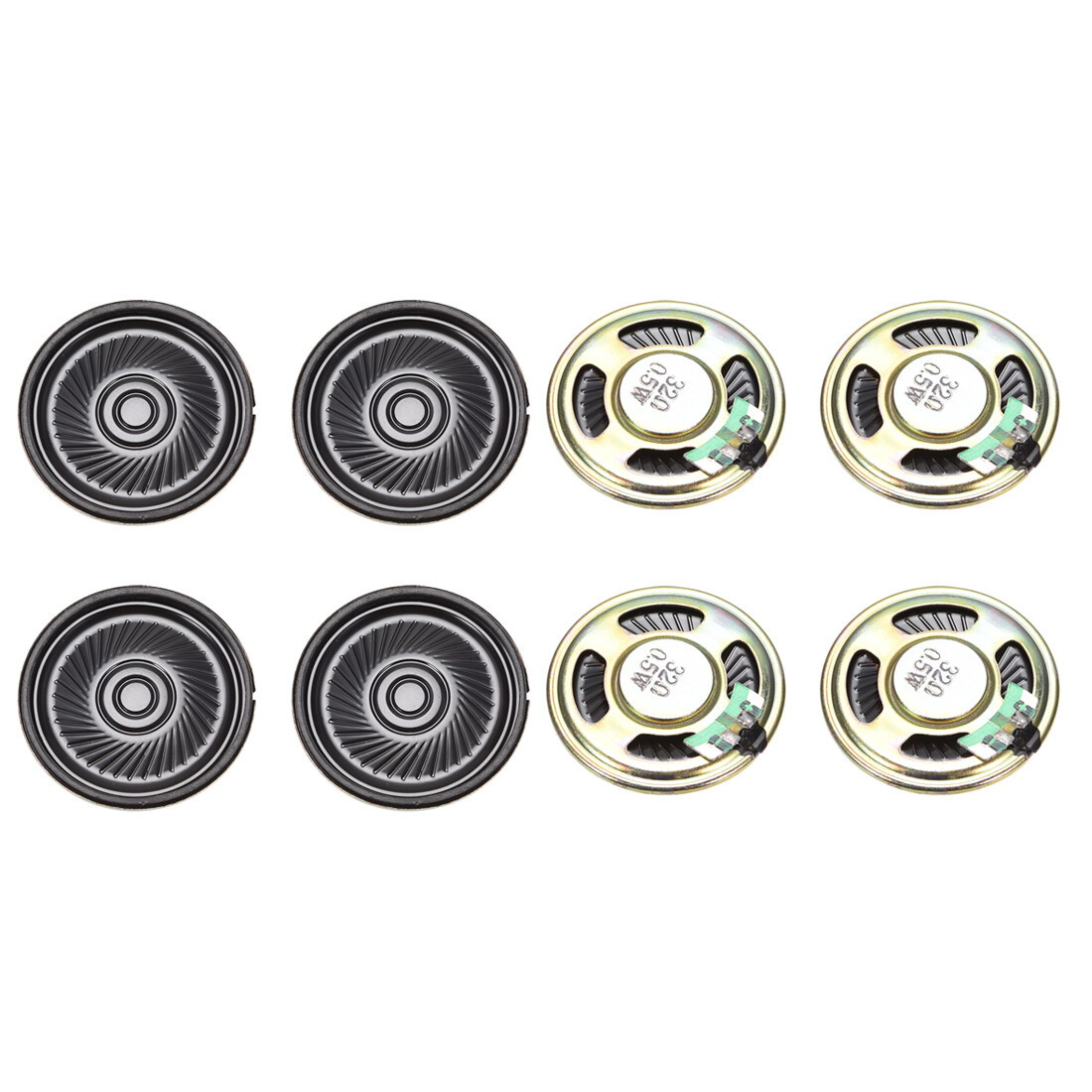 8pcs 0.5 W 32 Ohm DIY Magnetic Speaker 40mm Round-shape Replacement Loudspeaker