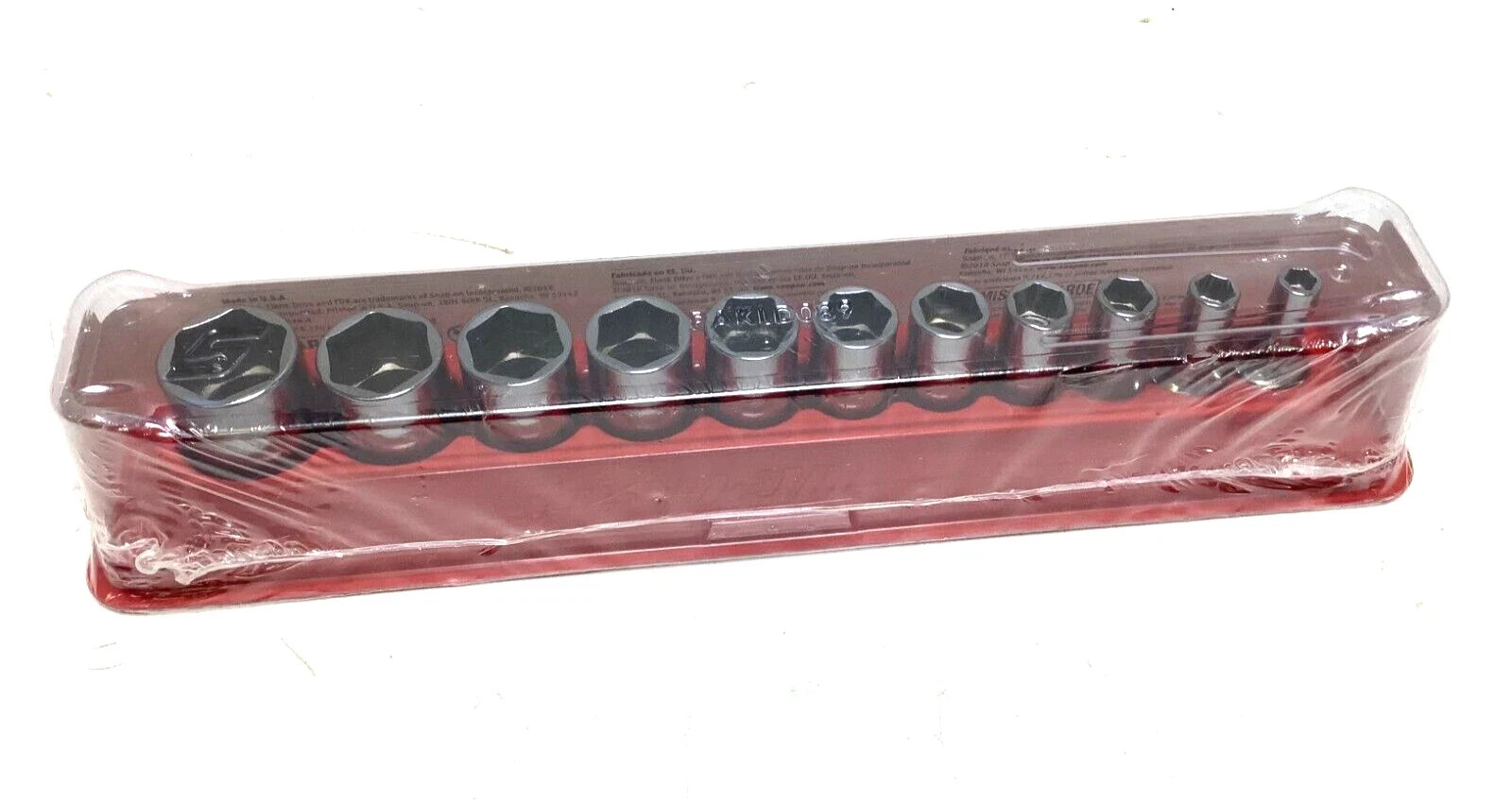 Snap-on 3/8" drive 1/4" thru 7/8" 6point FDX SEMIDEEP Socket Set 211YFSSY NEW
