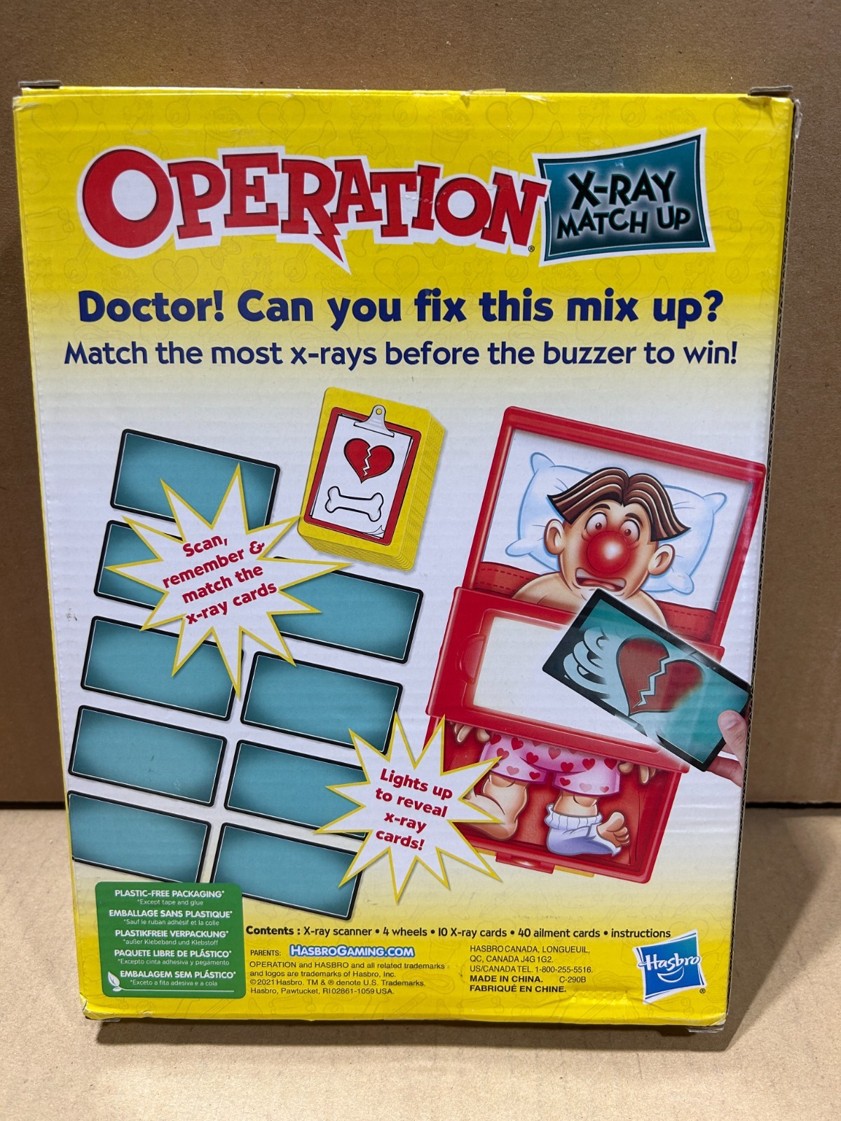 Operation X-Ray Match Up Game by Hasbro *OPEN BOX