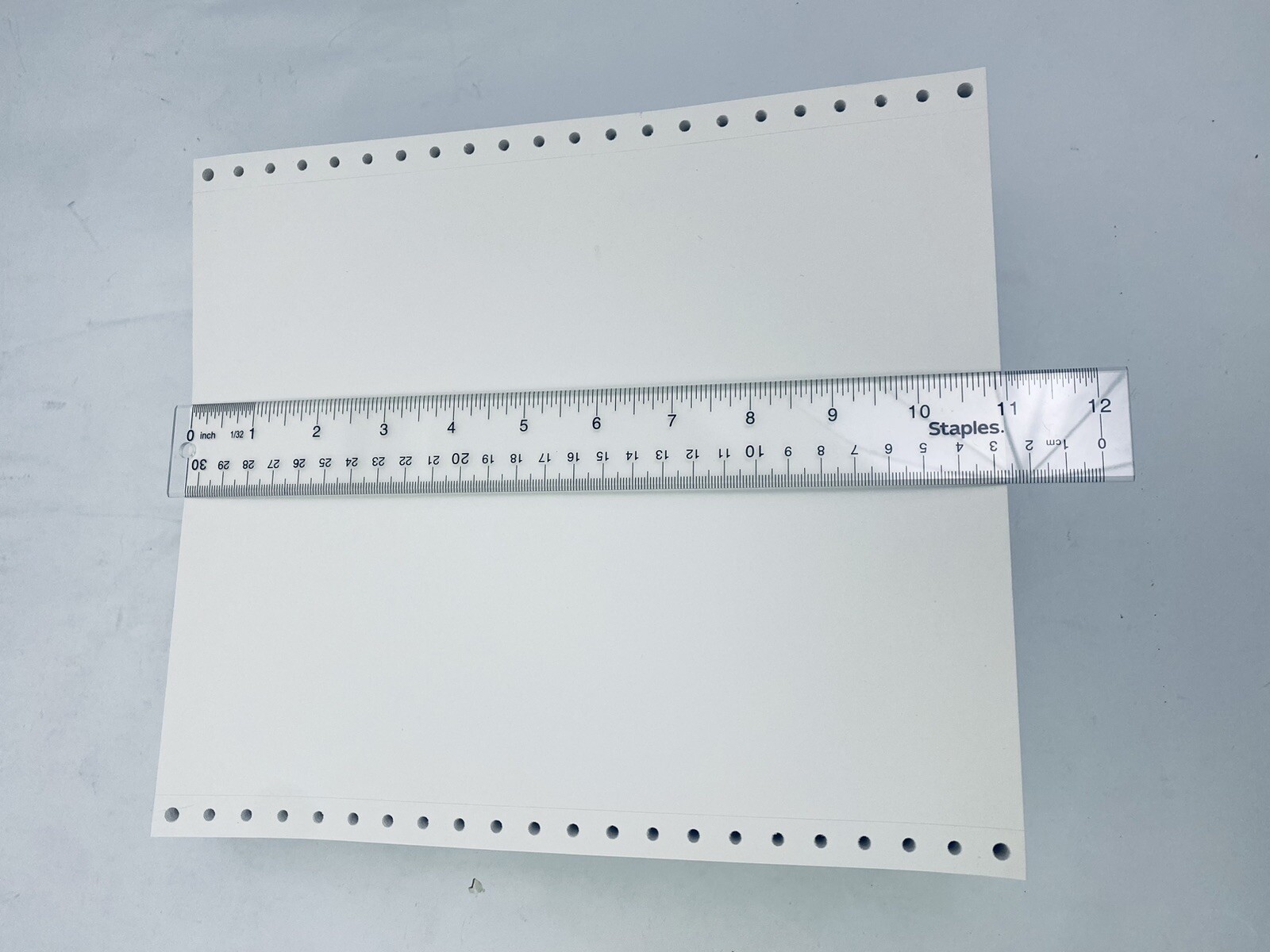 600 + Pages Vintage Computer Printer Paper Continuous Dot Matrix Printer White