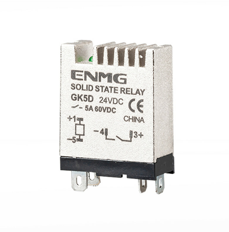Small 12-24VDC solid state relay rail type GK5D6124 DC control DC 5A 60VDC