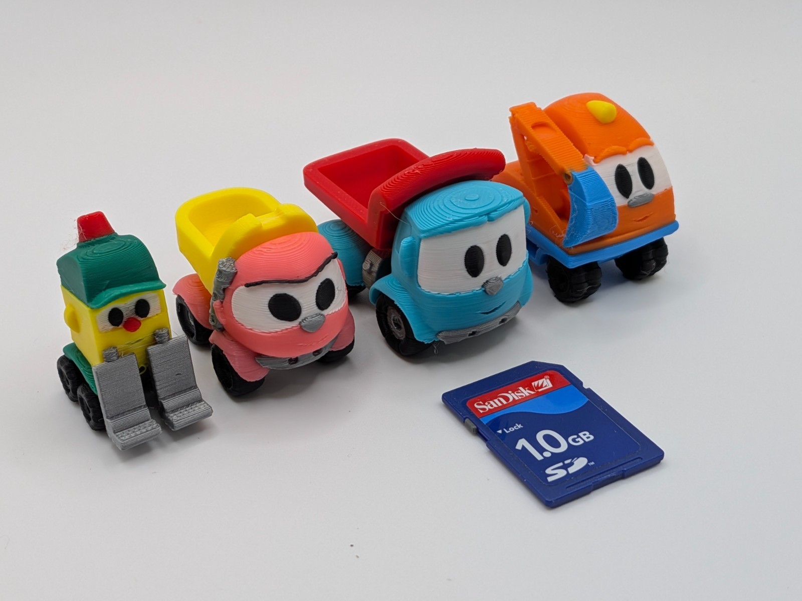 Set of 4 Leo the Truck Inspired Toys - Leo, Lea, Lifty, Scoop