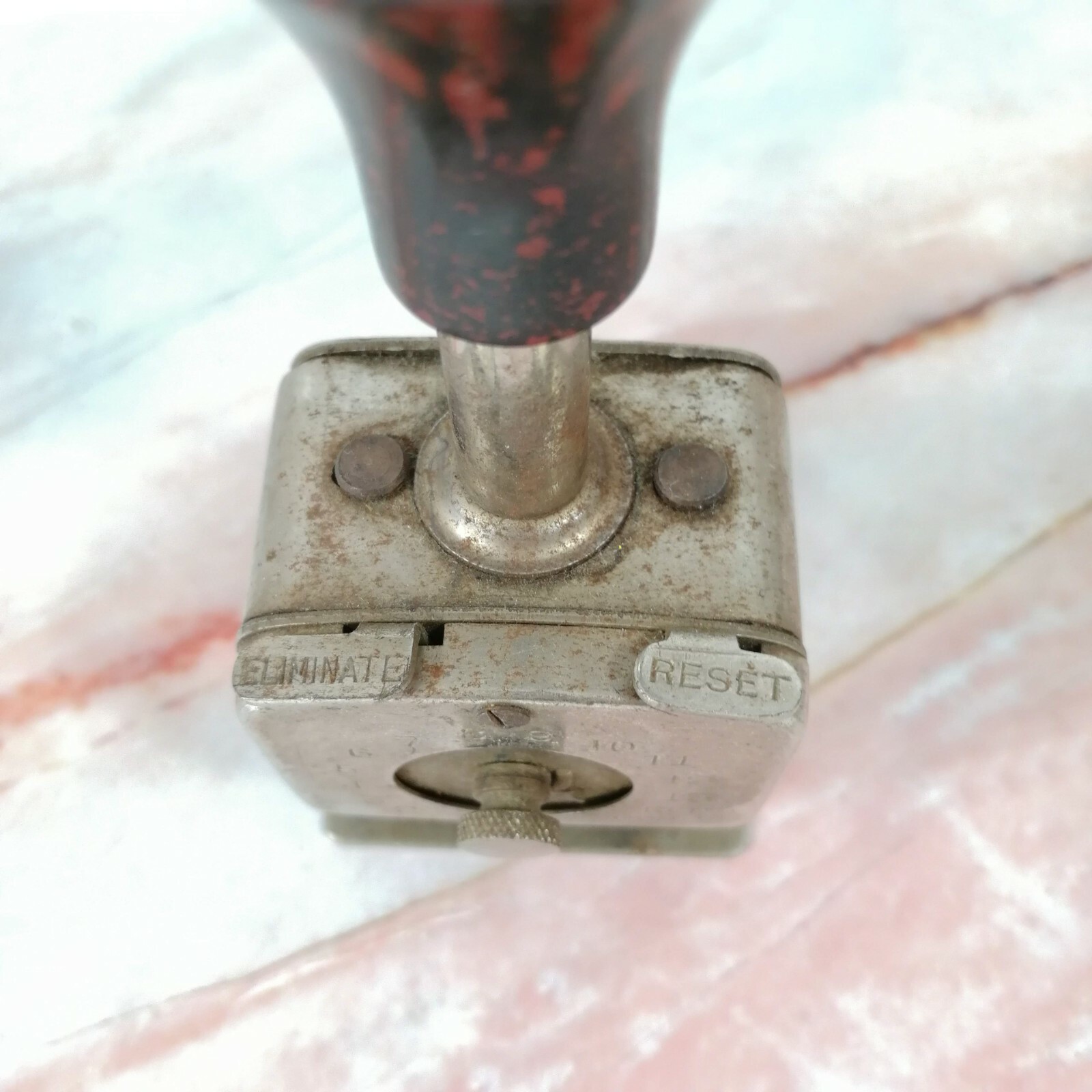 Vintage ROBERTS Numbering Machine Co. Model No. 90 (GOOD) 6.50"