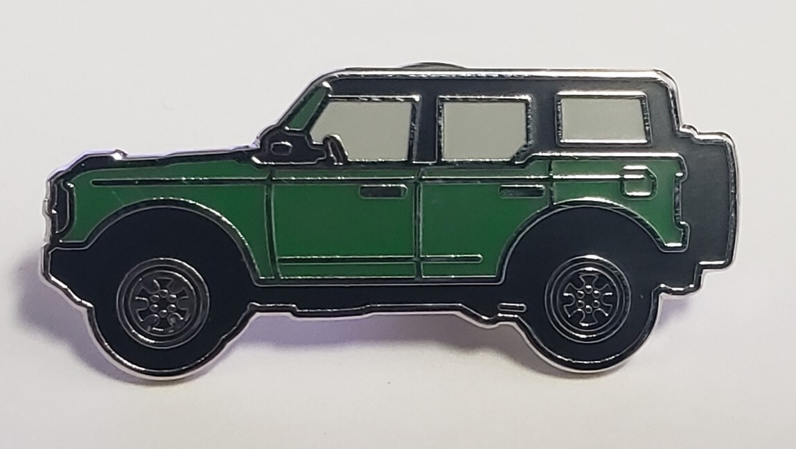 Pin - New Ford Bronco in Green * Rare Hard to Find Discontinued Design FREE SHIP
