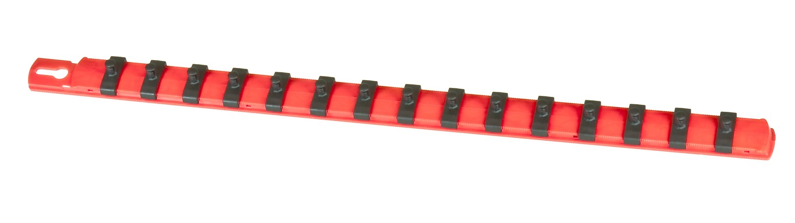 Ernst 8400M Red 1/4 Inch Drive Socket Organizer Rail with Magnetic Clips