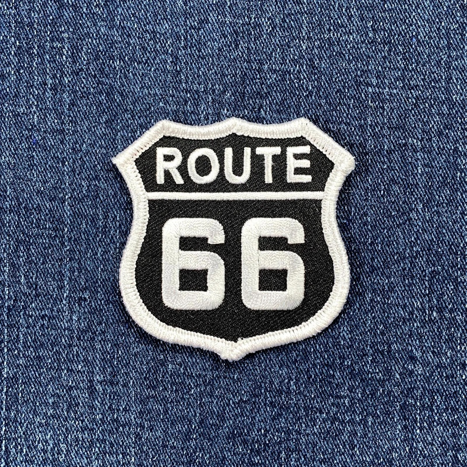 Route 66 Patch - Embroidered Highway Sign Badge 2.5" (Iron On)
