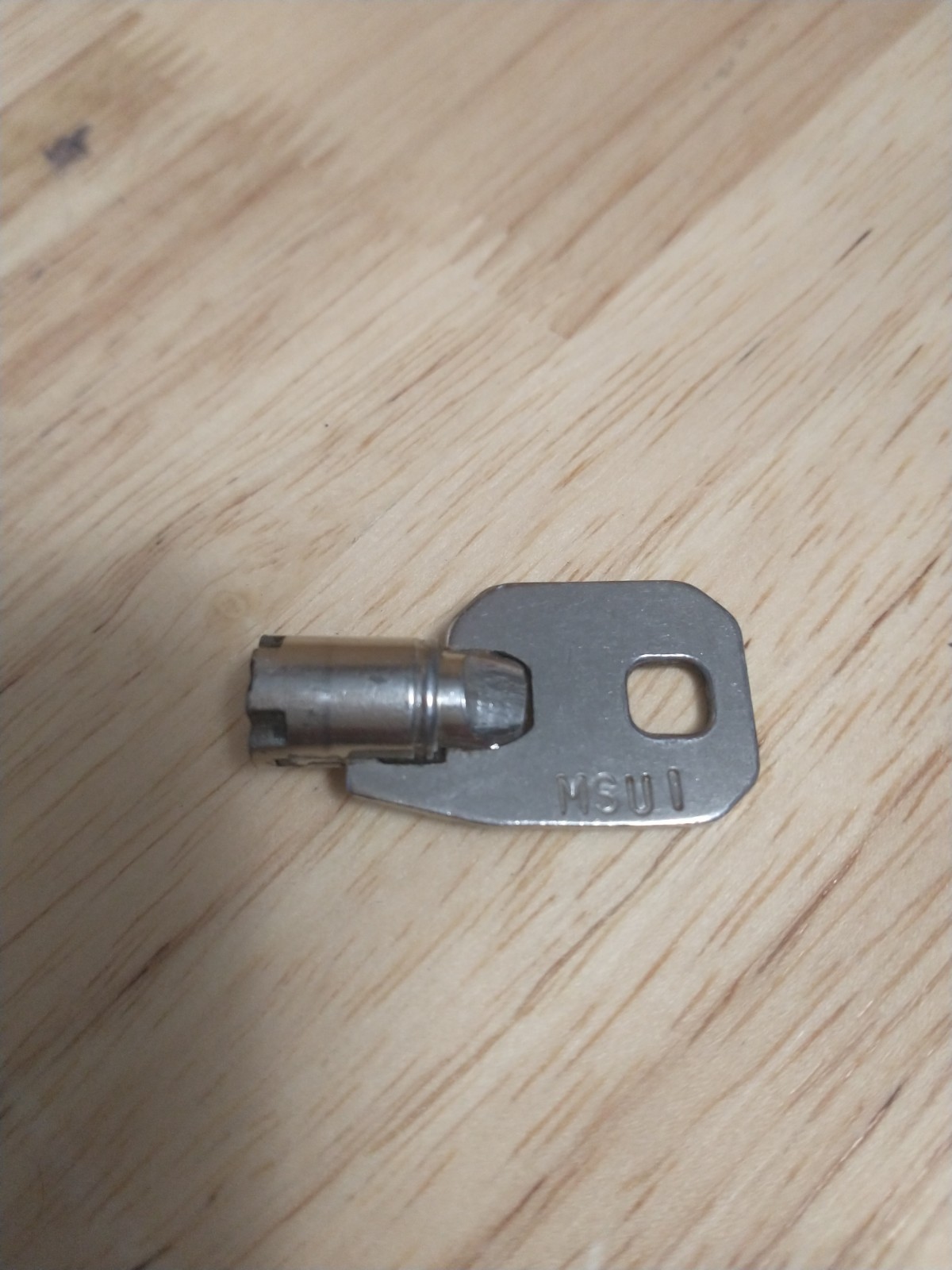 Snack soda drink vending machine key #MSU 1 fits barrel style locks used