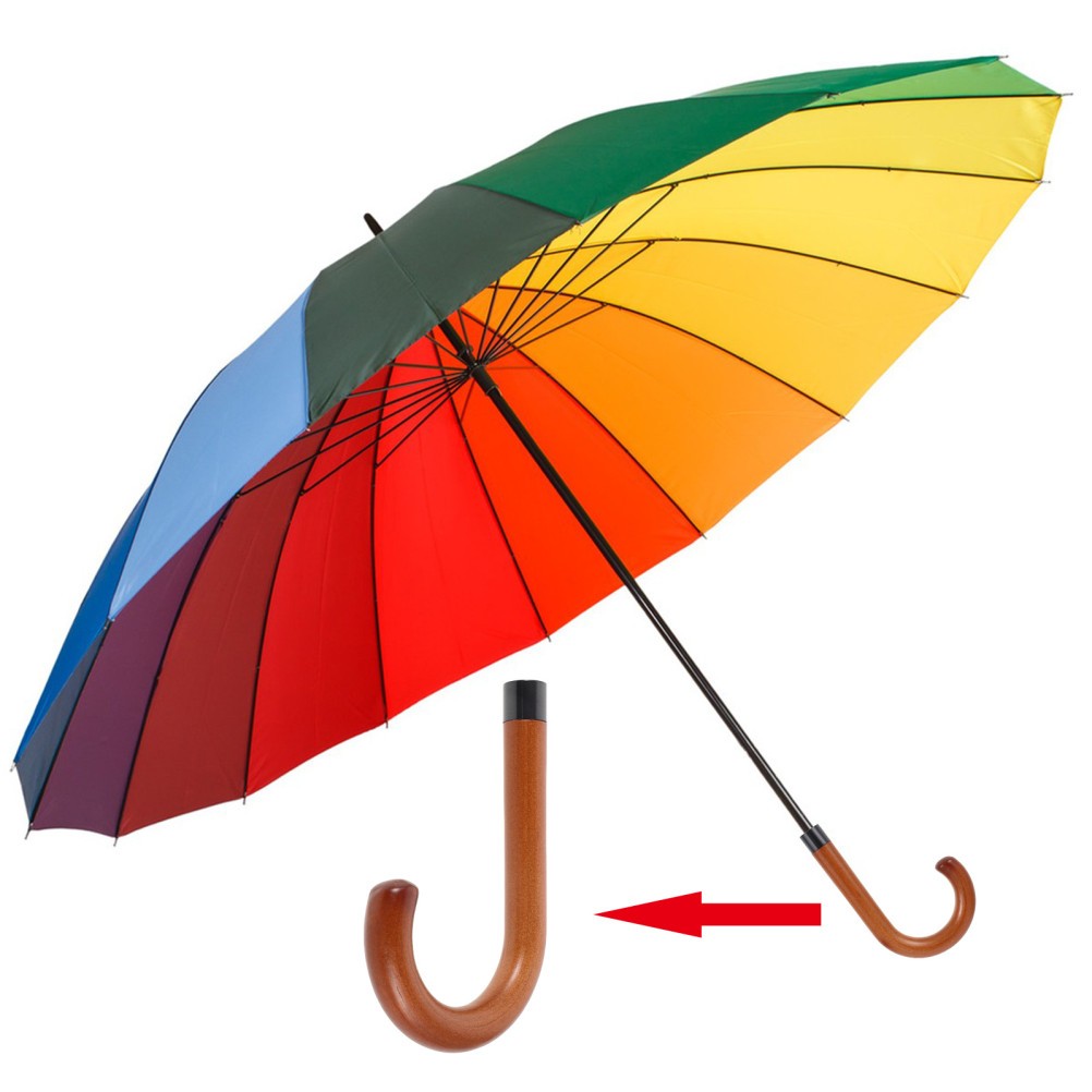 Durable Wooden Replacement Handle for Rain Umbrella Comfortable Secure Grip