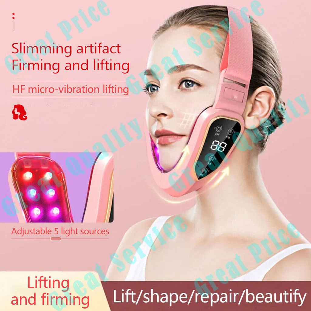 Facial Lifting Device Face Slimming Massager LED Photon Therapy V-Face Machine