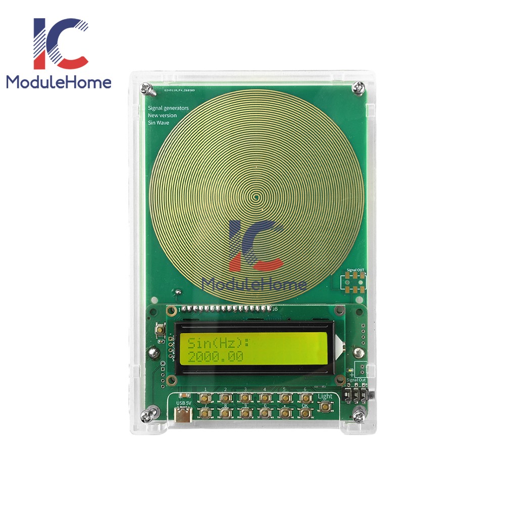 DC5V Schumann Wave Generator 0.1-299999kHz Adjustable Frequency Signal Generator