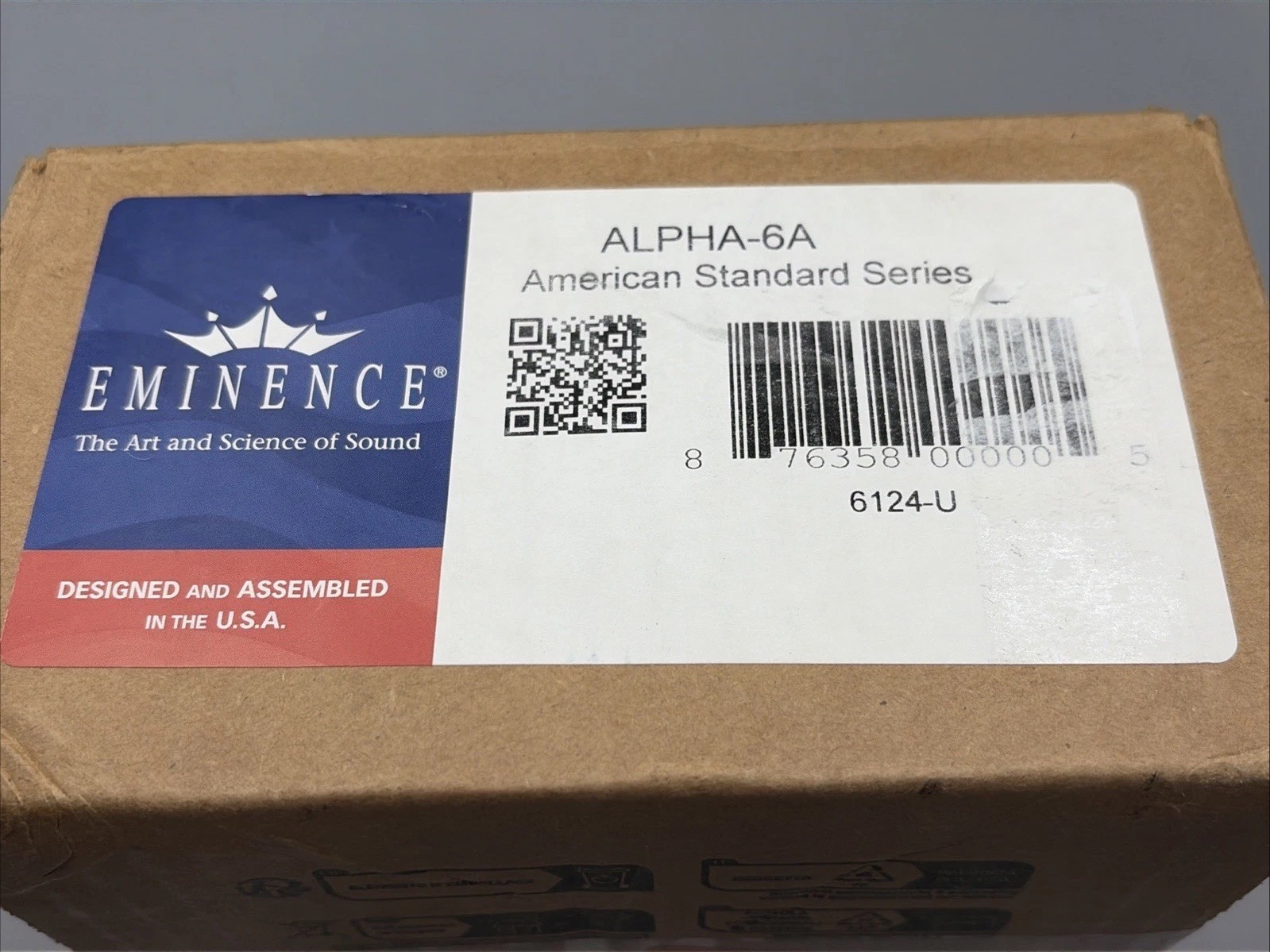 Eminence ALPHA-6A 6" 100W Midrange Audio Speaker