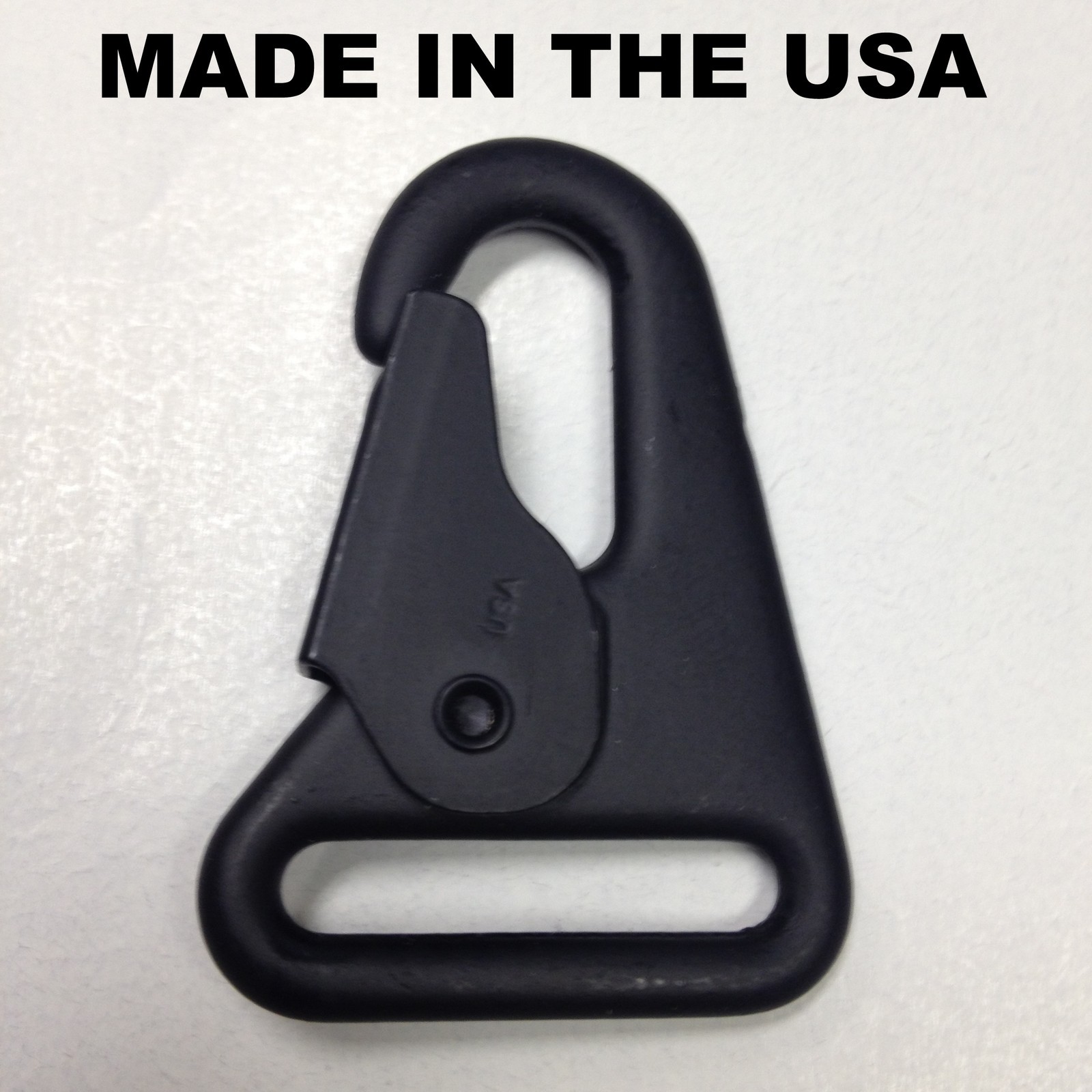 USA MADE HK H&K 1" Style Sling Clip Snap Hook Spring Gate Quick Release BLK