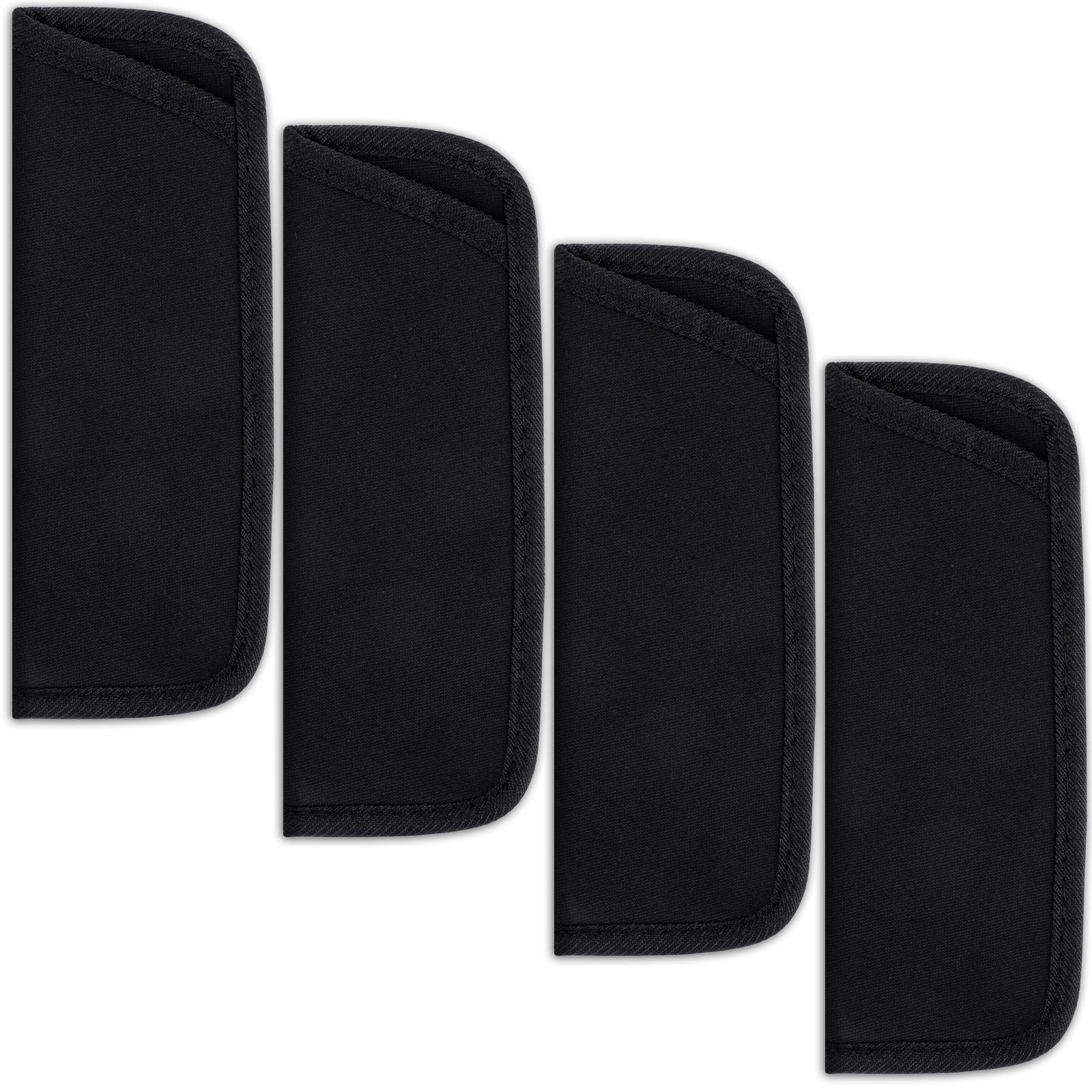4 Pack Eyeglass Case Soft Slip in Glasses Cases Black Eyeglasses Holder Prote...