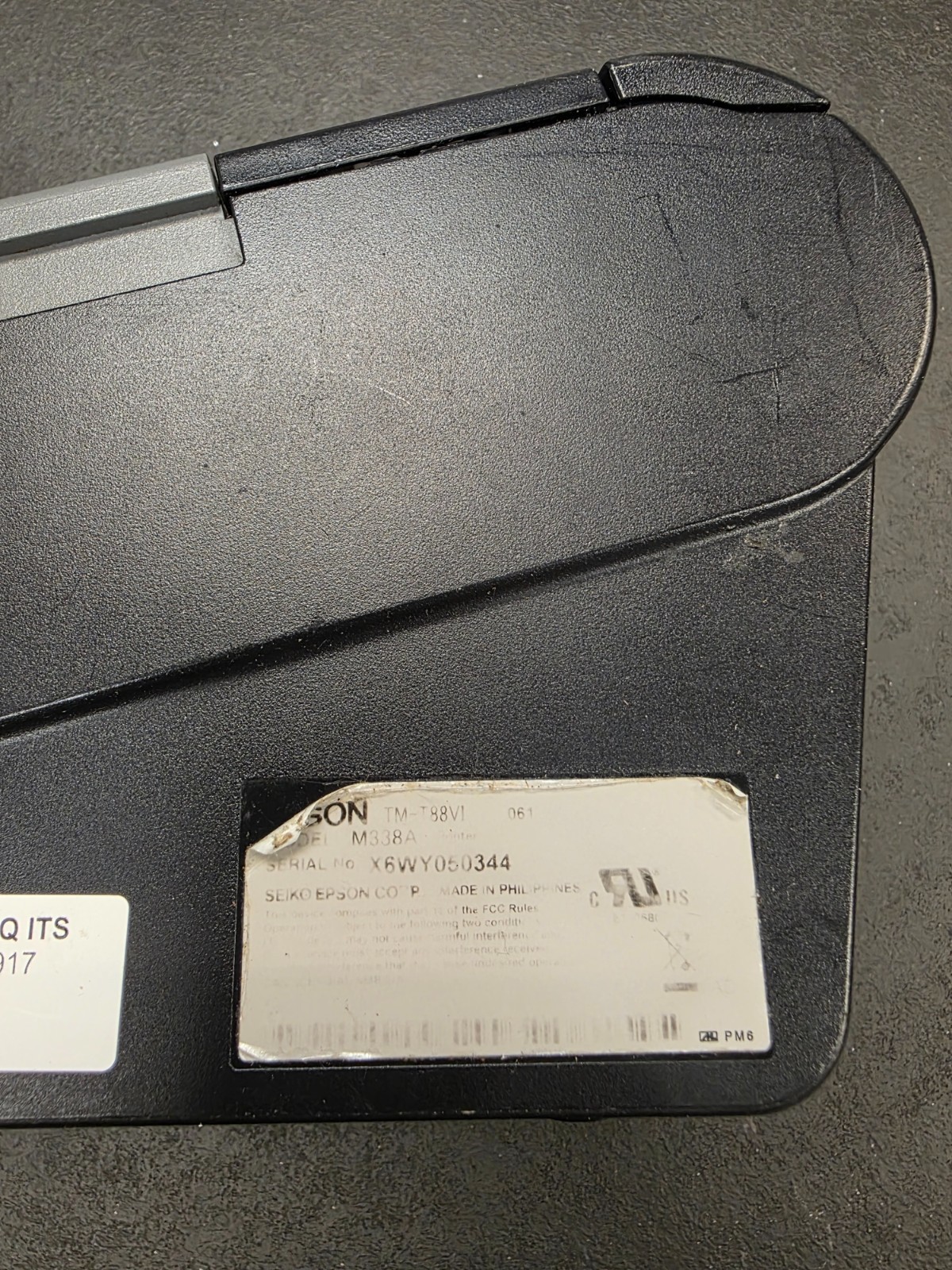 Epson TM-T88VI POS USB Thermal Printer M338A (Printer Only) UNTESTED/AS IS #12