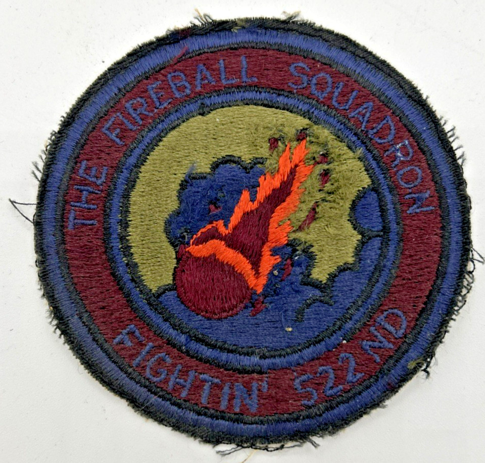 1970s/1980s? US AIR FORCE PATCH-The FIREBALL SQUADRON-FIGHTIN 522nd-ORIGINAL!