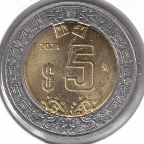 2024 Mexico Uncirculated 5 Pesos Coin!