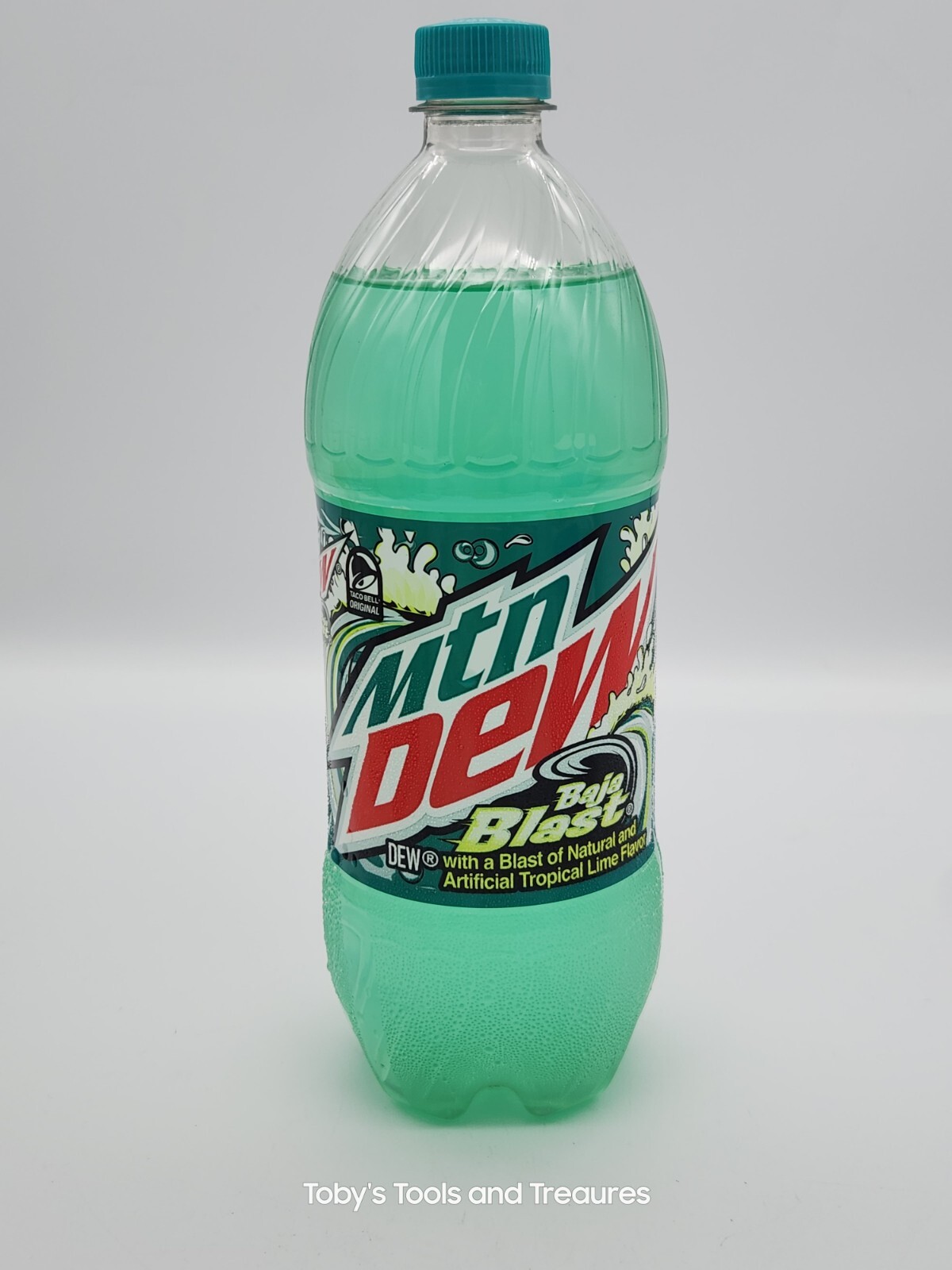 Full 1 Liter Mountain Dew Baja Blast Mtn Dew Baja Blast 1L Bottle Taco Bell