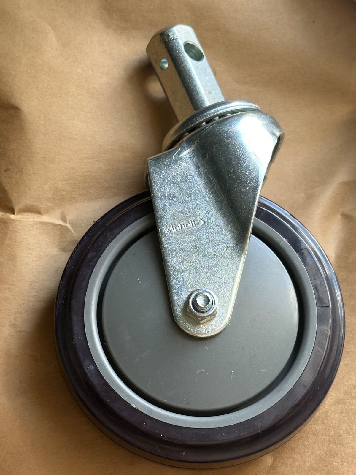 Win-Holt - Swivel, Square Stem Caster 5" Wheel Winholt Dark Purple