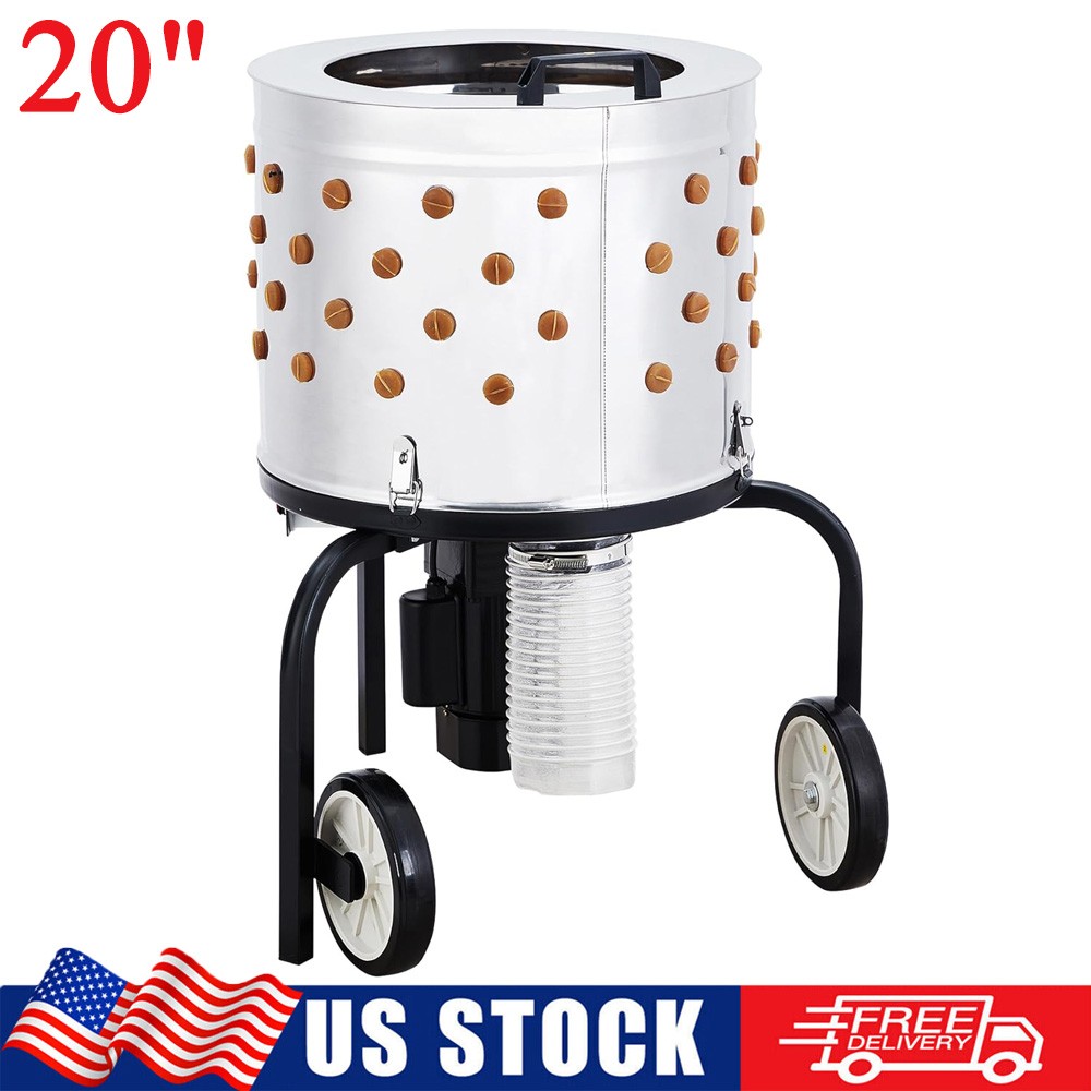 Electric Chicken Poultry Plucker Machine Feather Plucker Stainless Steel 280RPM