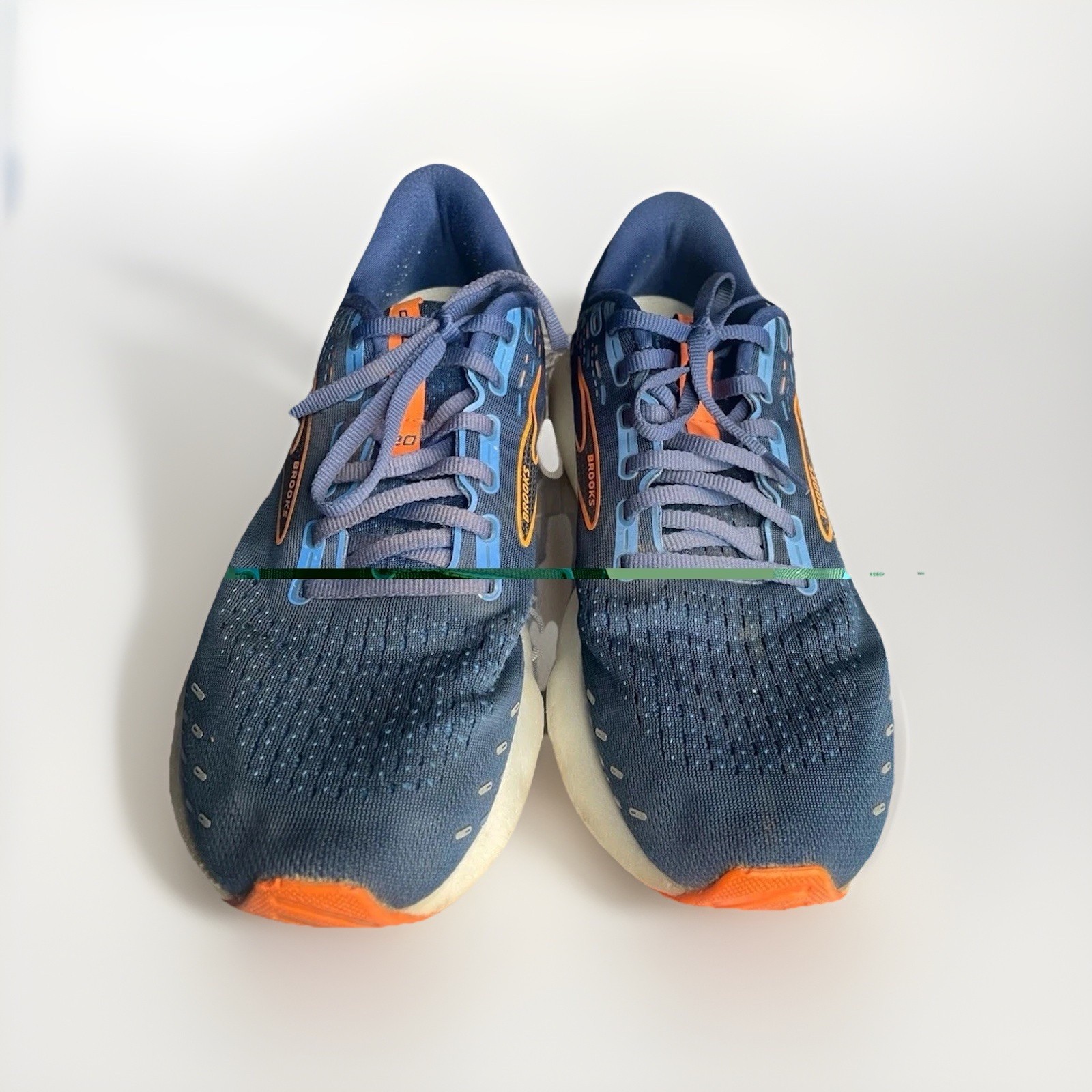 Brooks Glycerin 20 Men's Running Shoes Blue Orange US 10.5 Medium (D)