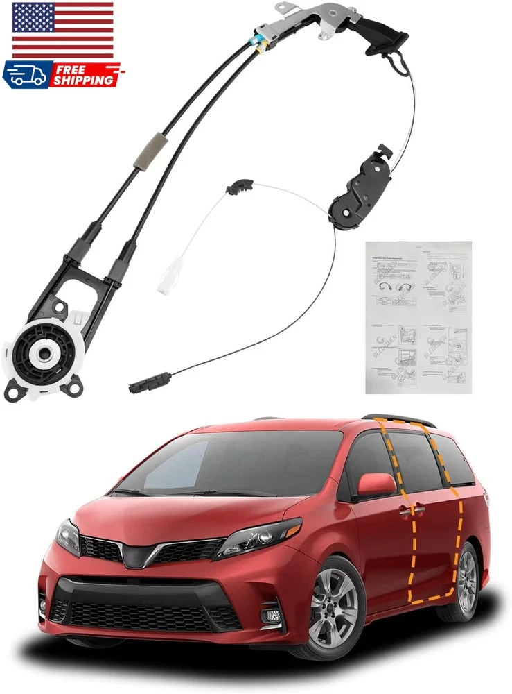 Sliding Door Cable Compatible with 2011-2020 Toyota Sienna Rear Left Driver Sid
