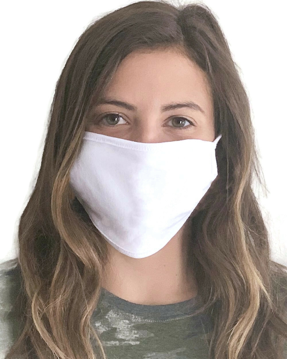 LAT Apparel Masks 5-Pack Double Fabric 100% Cotton Breathable Reusable