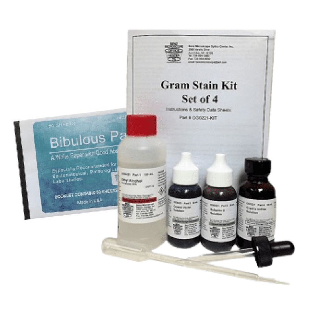 Gram Stain Kit with Bibulous Paper