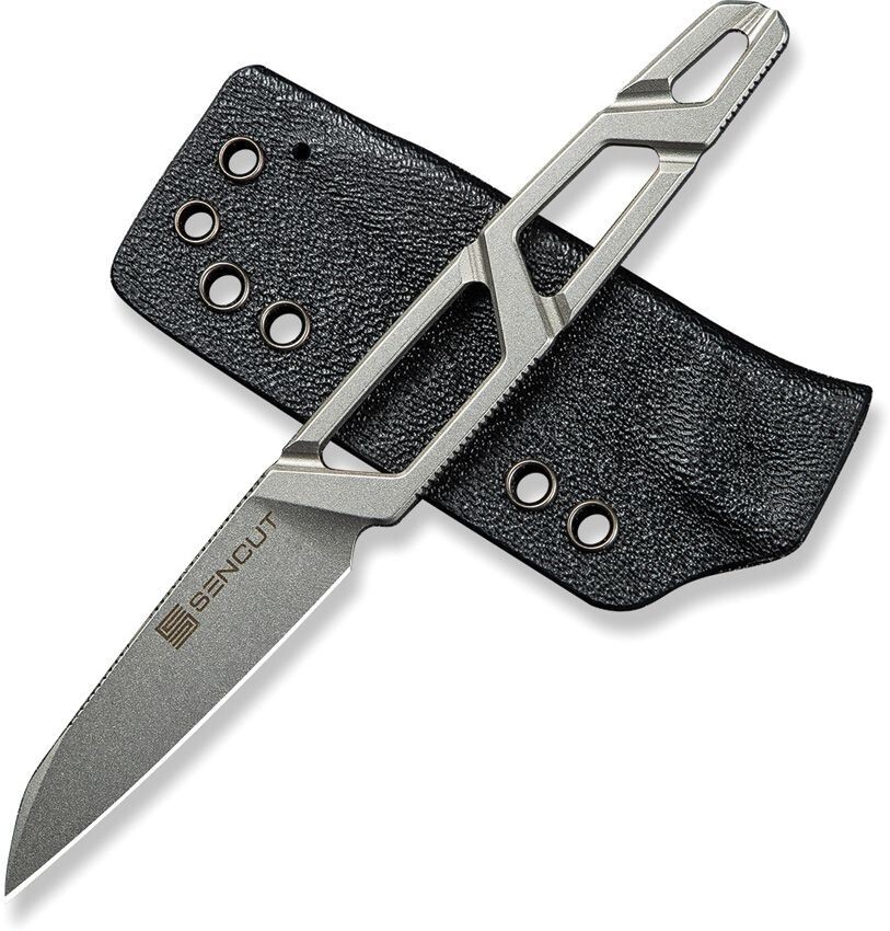 Sencut TEXO Fixed Knife 2 Blk 9Cr18MoV Steel Skeletonized One-Piece Construction