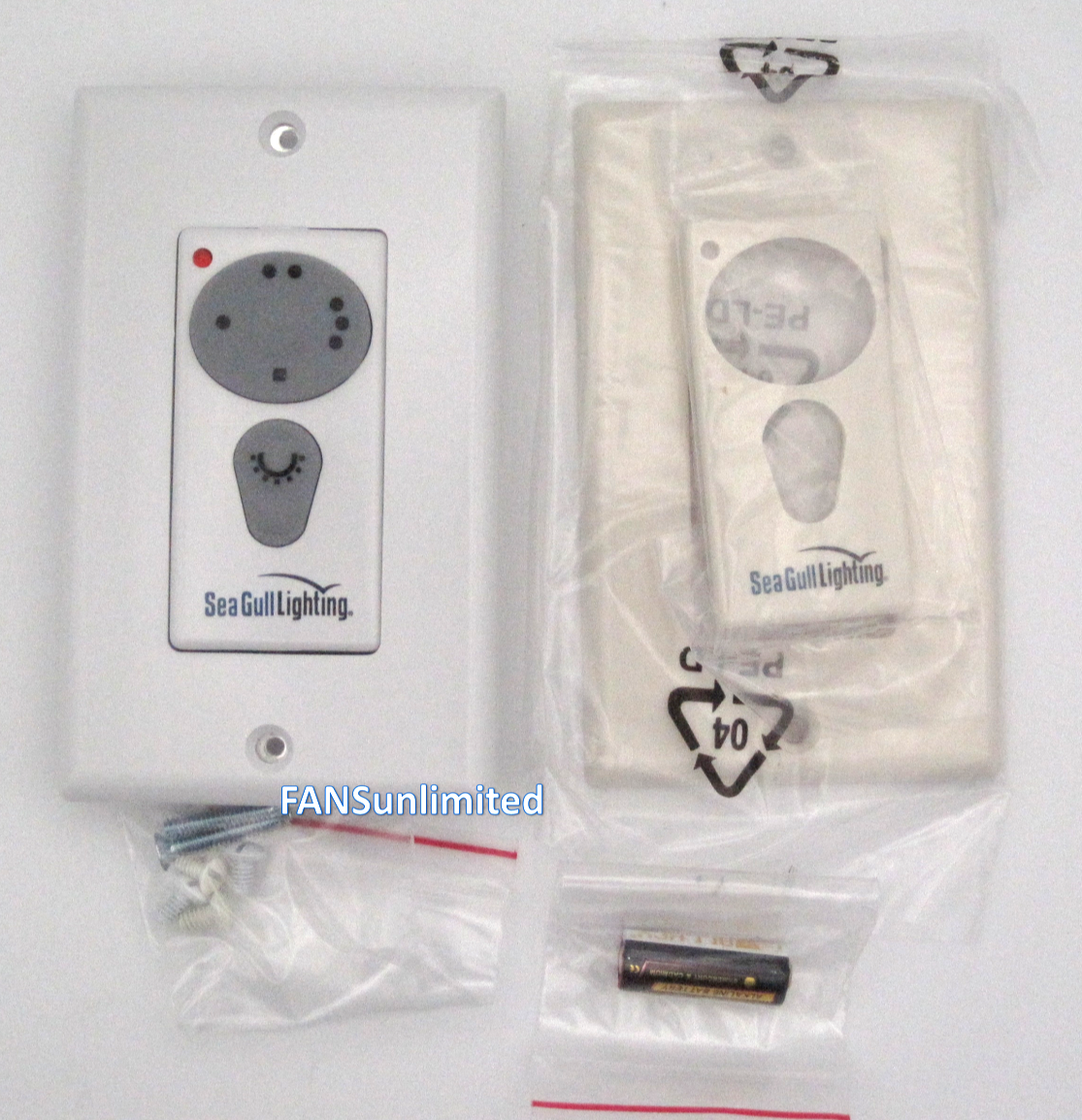 Emerson SW102 Replacement Ceiling Fan Wall Control Kit INCLUDES BATTERY