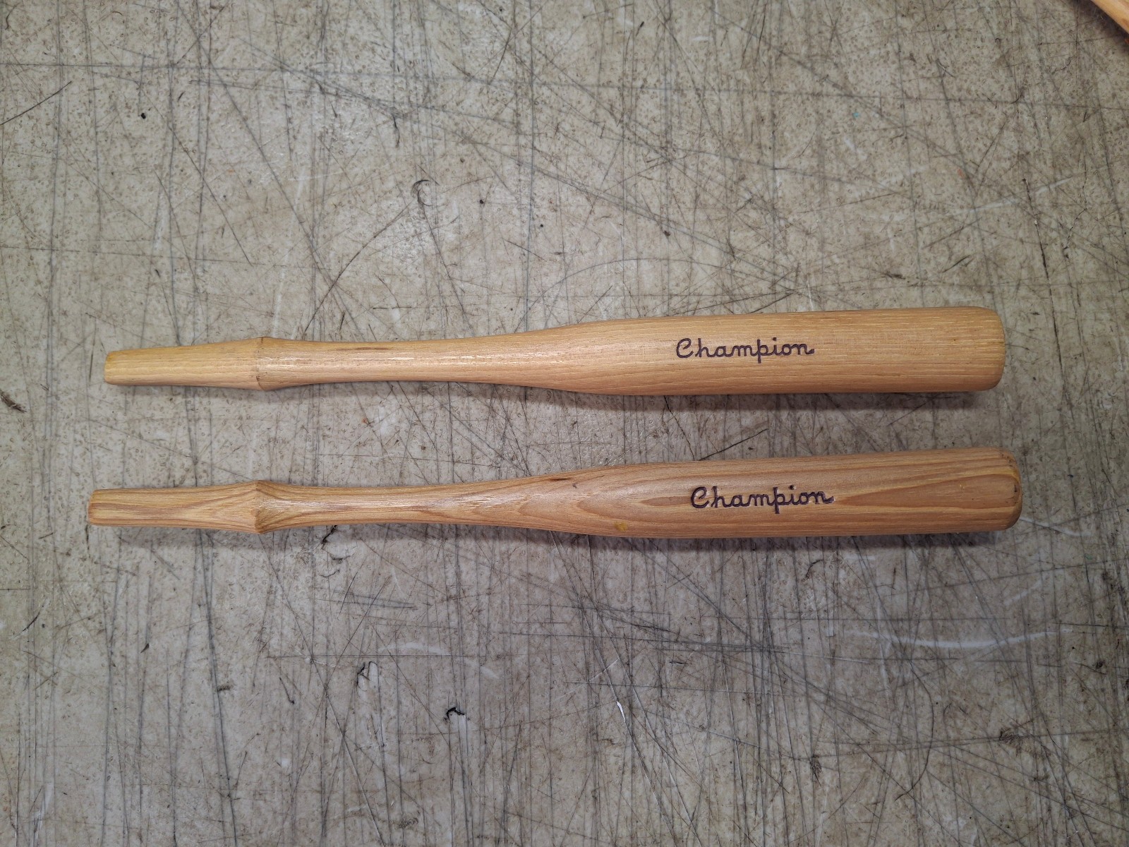 Vintage Champion Hammer Hatchet Wood Handle Replacement 10" Long 3/8" x 1/4" Eye