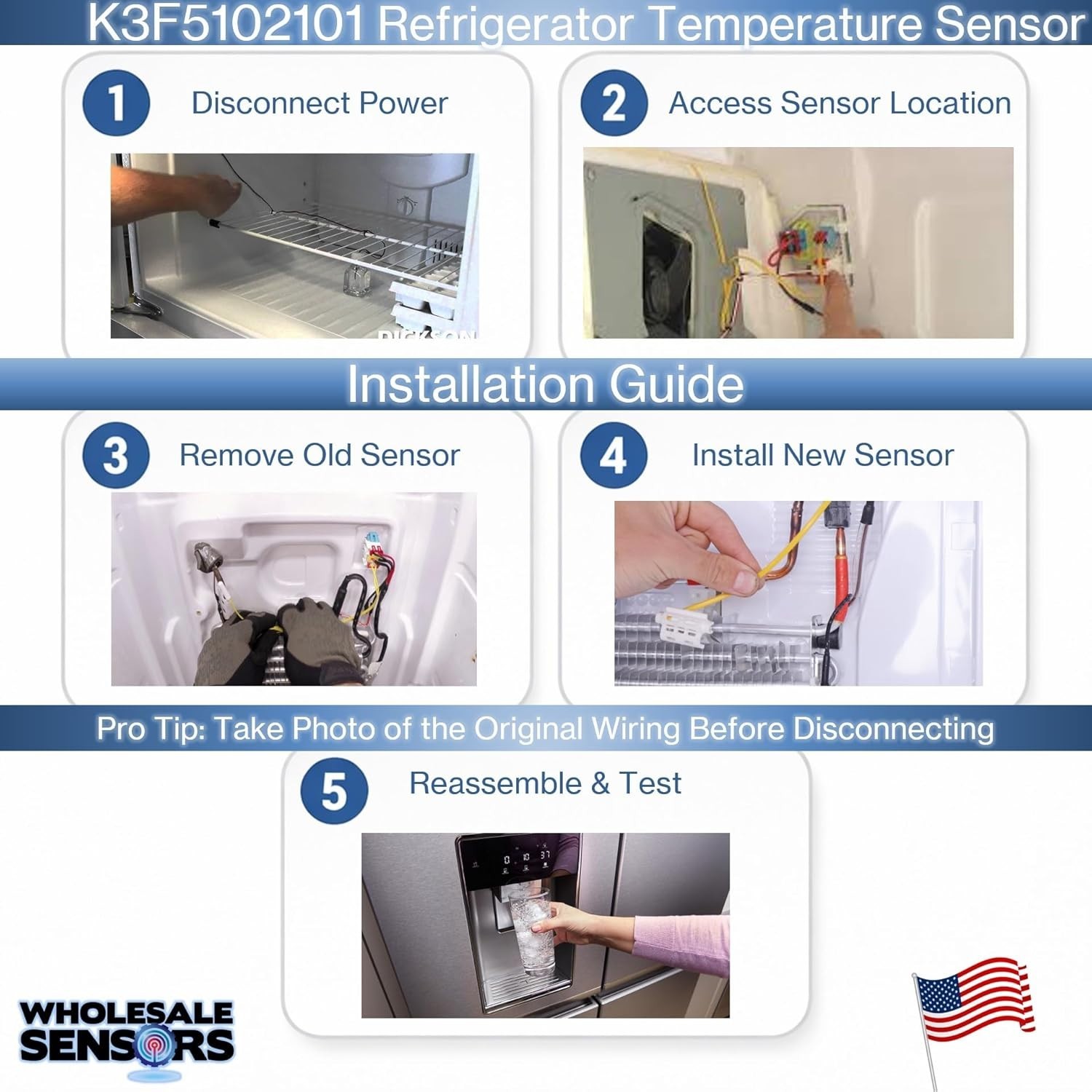 Replacement Turbo Air Refrigeration Temperature Sensor 12- USA Support
