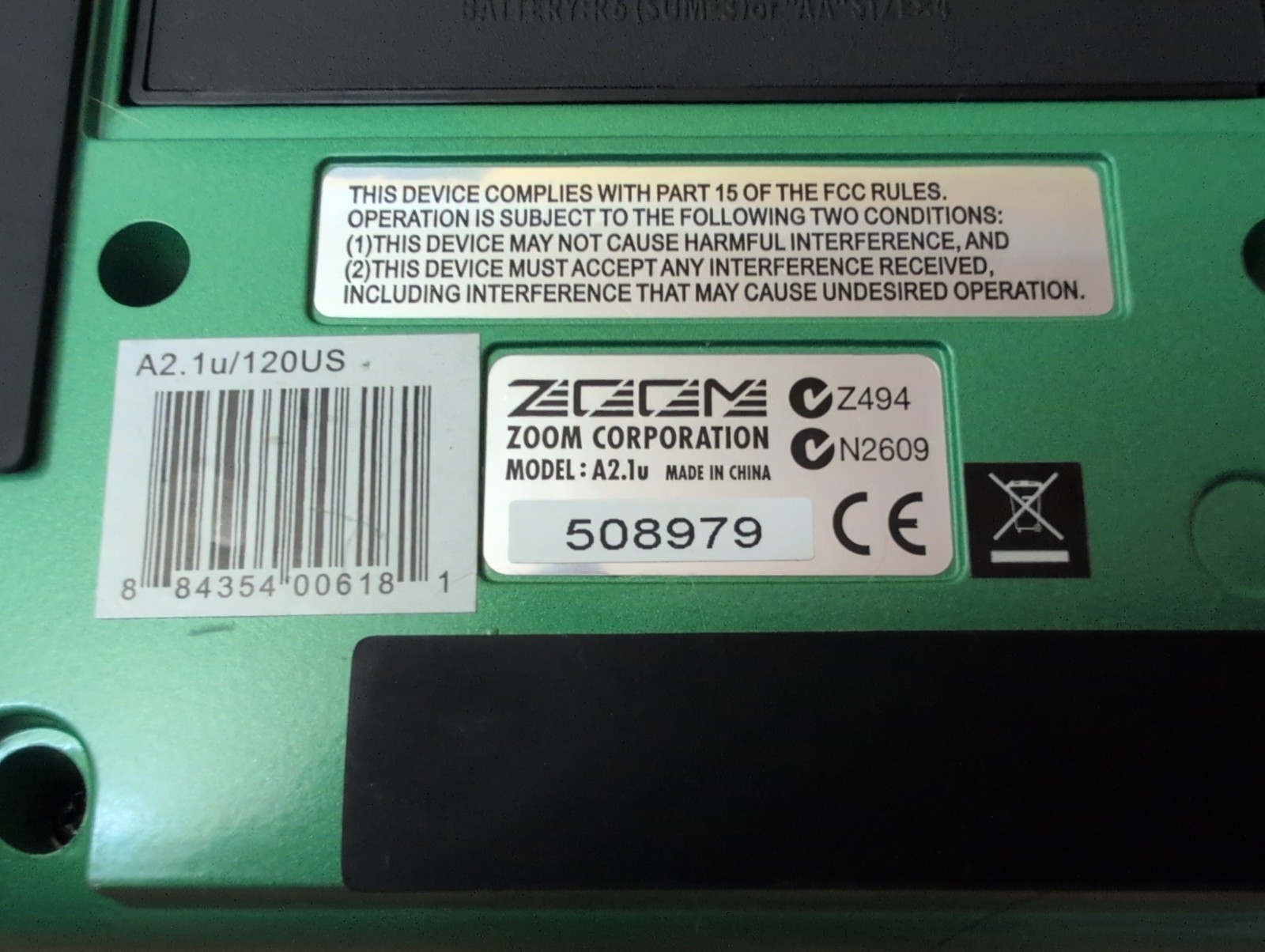ZOOM A2.1u Acoustic Guitar Multi-Effects Pedal Processor USB Interface Tested