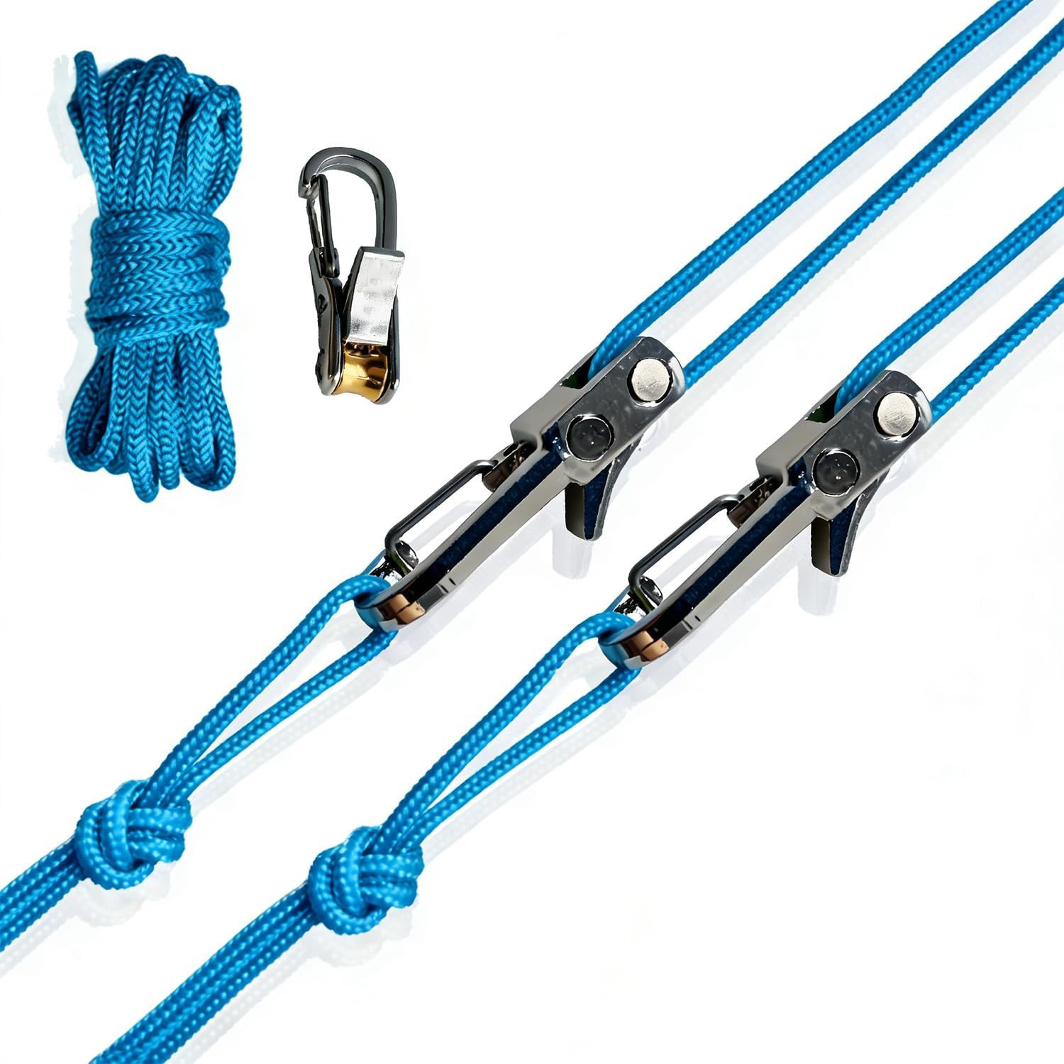 Rope Tightening Tool & Tensioner: Retractable Rope with Alloy Buckle for Outdoor