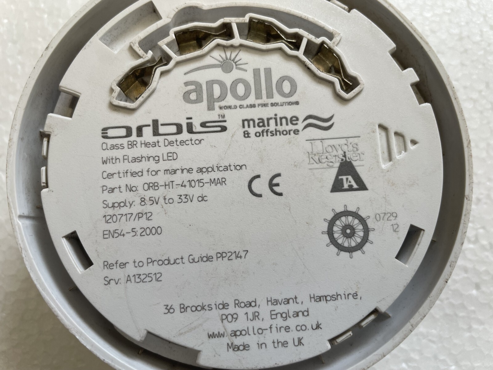 Apollo Orbis Class BR Heat Detector