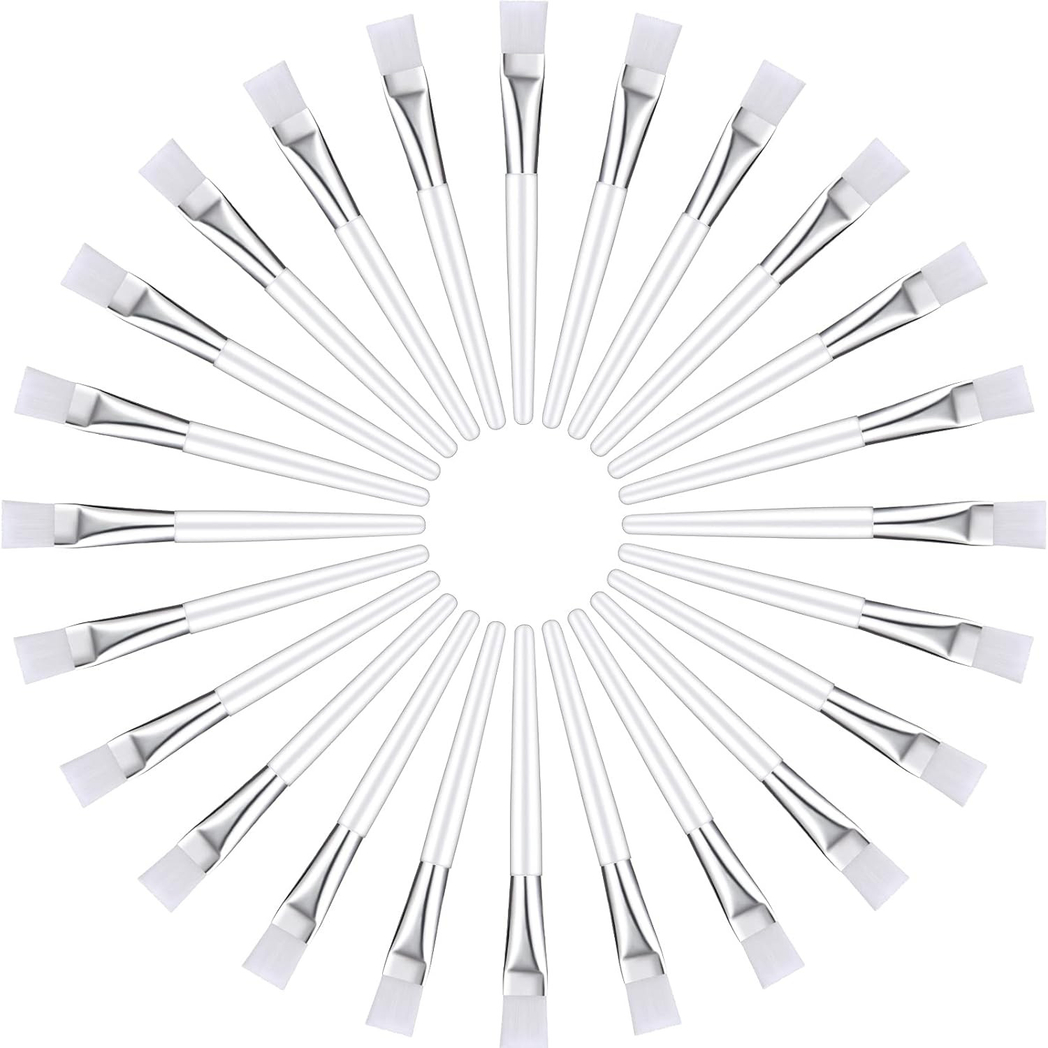 24 Pieces Facial Brush Face Brush Cosmetic Makeup Brushes Tools for Facial Eye A