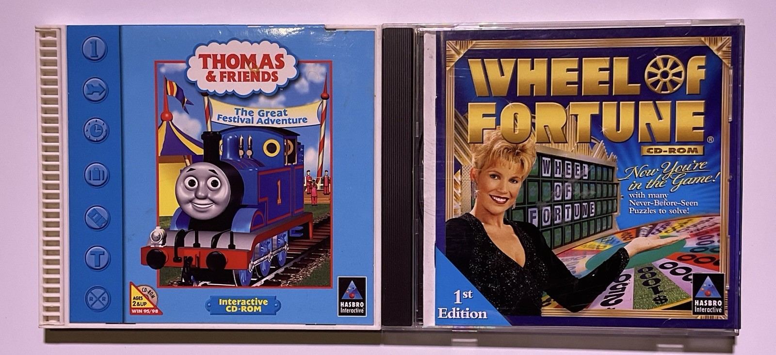 Hasbro Interactive CD-ROM Lot: Thomas & Friends + Wheel of Fortune