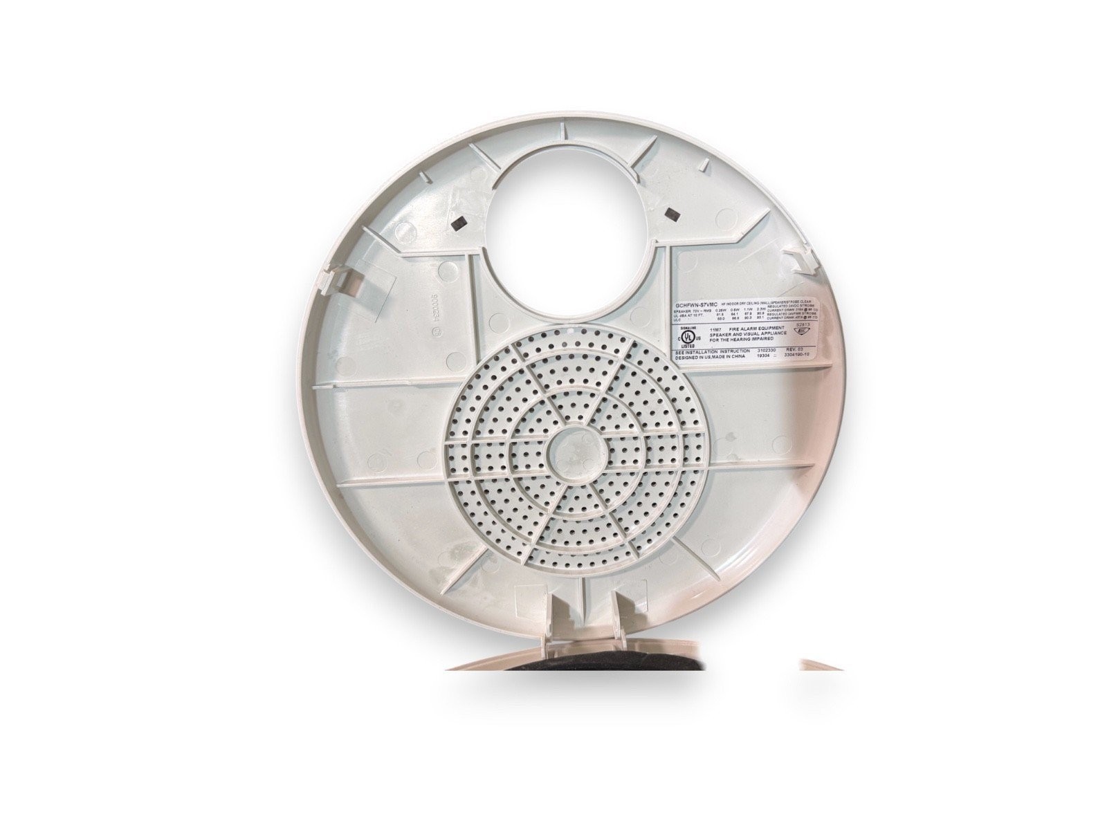 EST Edwards GCHFWN-S7VMC Fire Alarm Speaker Strobe Ceiling White