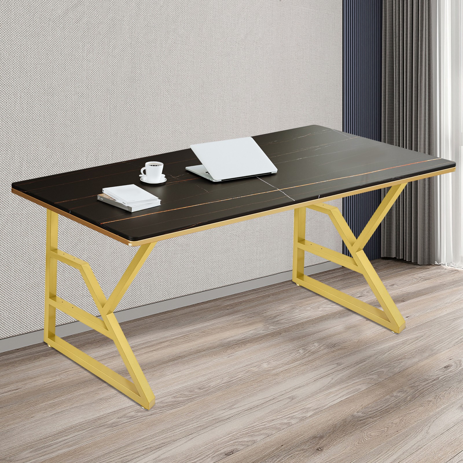 2Pcs 3-Tier Metal Table Legs, 28-Inch Metal Desk Legs K-Shaped Table Legs New.
