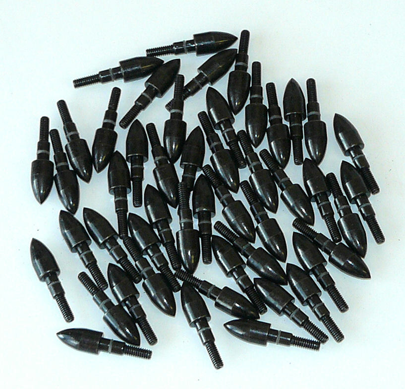 125 gr O-Ring Target Practice Bullet Field Points Tips Crossbow Weight Sorted 24