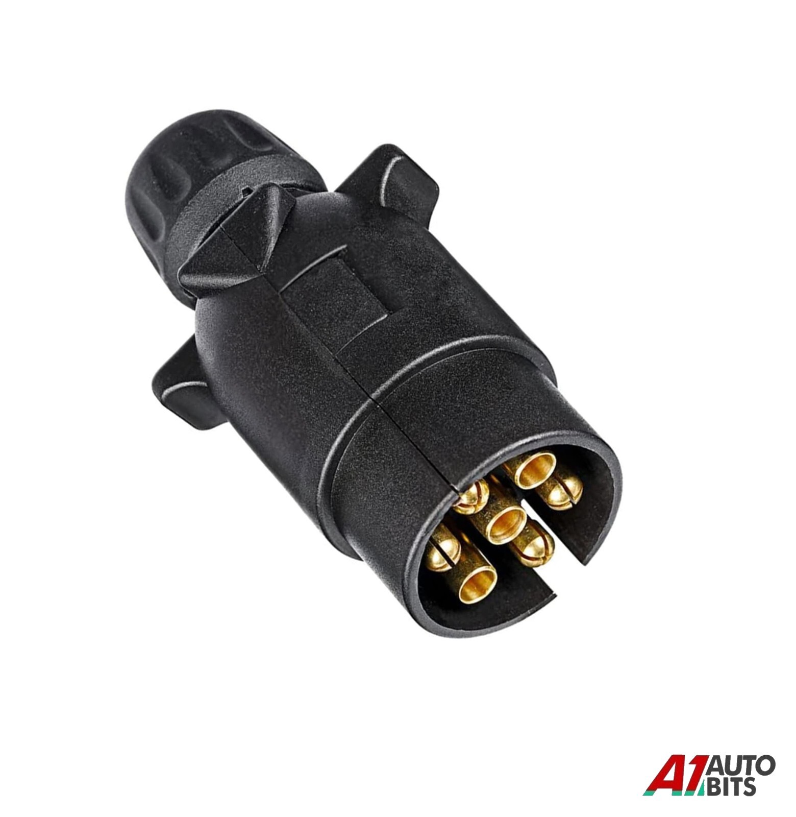 7 Pin 12n Trailer Plug On Caravan Horse Box Boat Trailer Lights Black