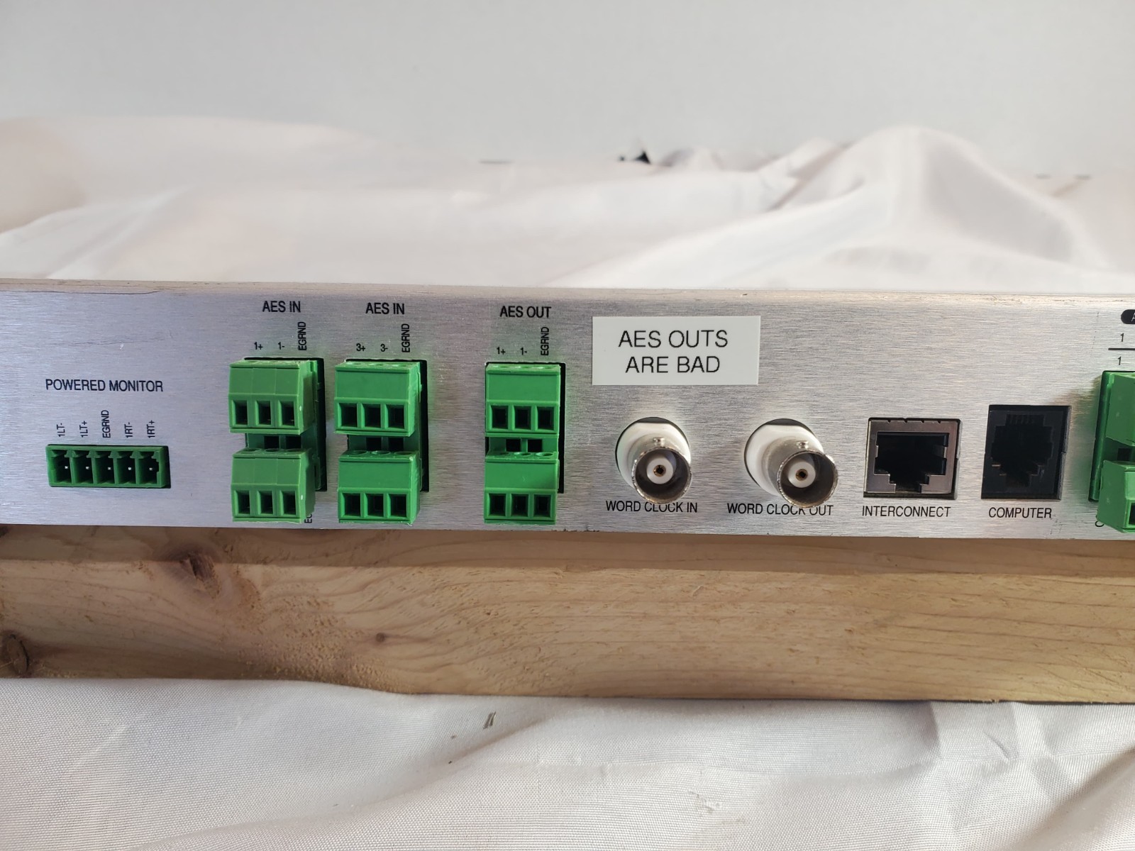Broadcast Tools ADMS 44.22 Analog / AES Digital Matrix Switcher – AS-IS - NO PSU