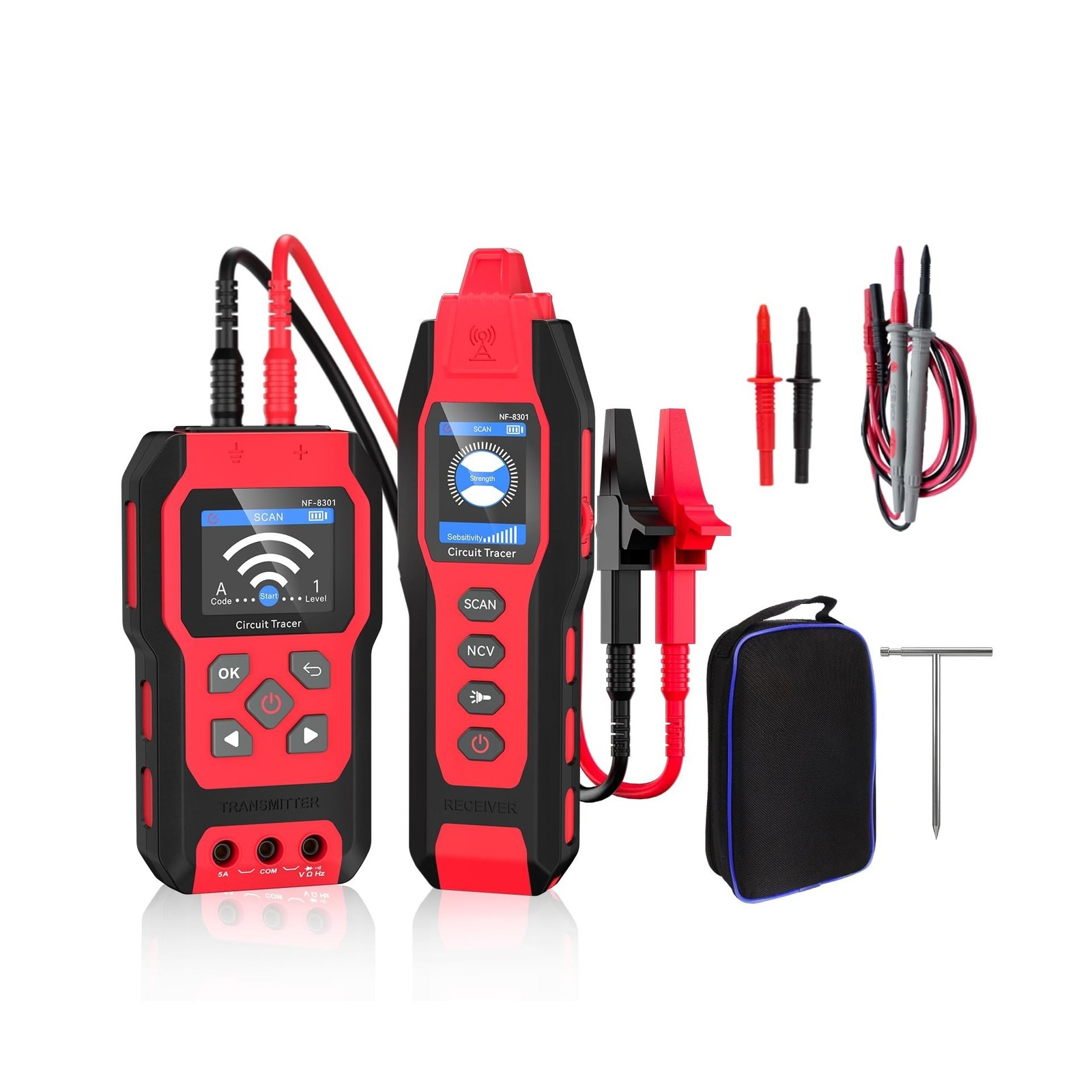 Underground Wire Locator - Upgraded Cable Locator with Digital Multimeter, Re...