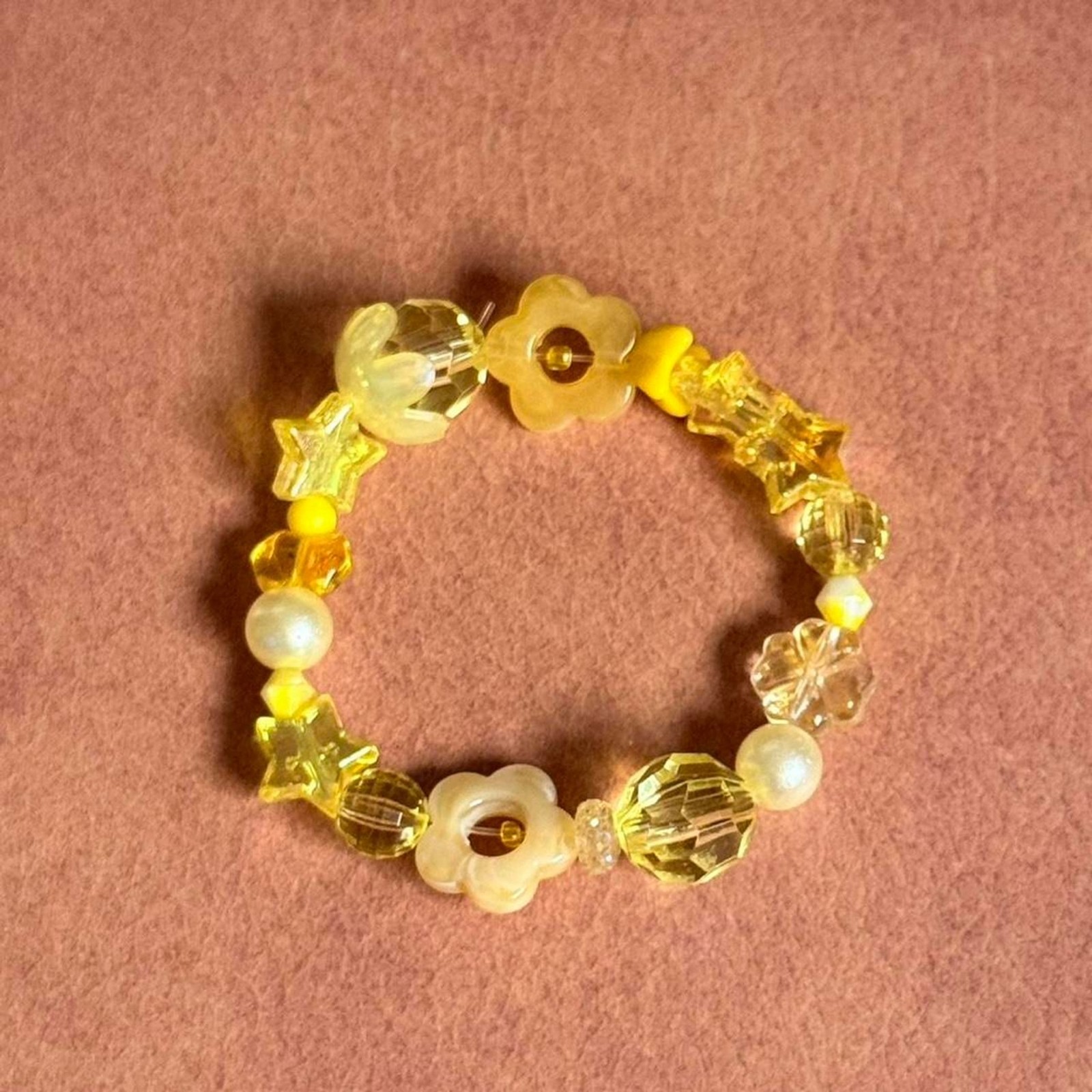 Handmade Yellow Junk Bracelet