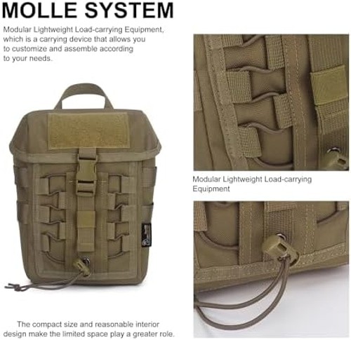 Mardingtop Molle Admin Pouch,EDC Pouch, Tactical Drawstring Pouch,Utility Pouch