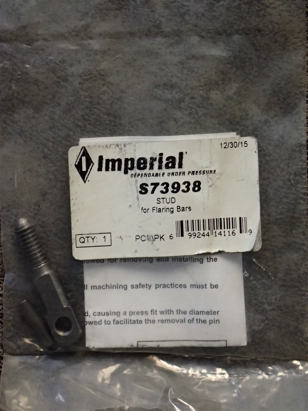 S73938 Imperial Repair Kit for STUD for Flaring Bars (BN28)