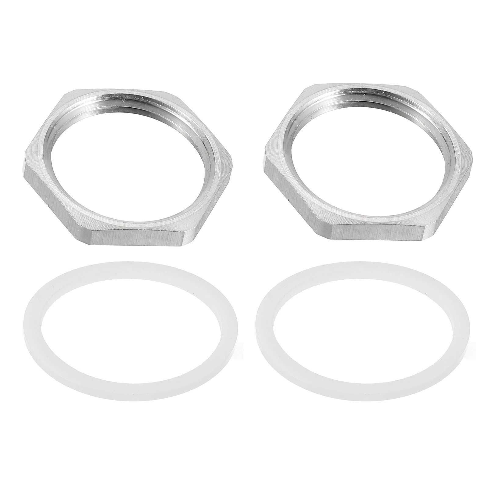 2pcs Cast Pipe Fitting Hex Locknut with Washer NPT 3/4", 1.18" OD