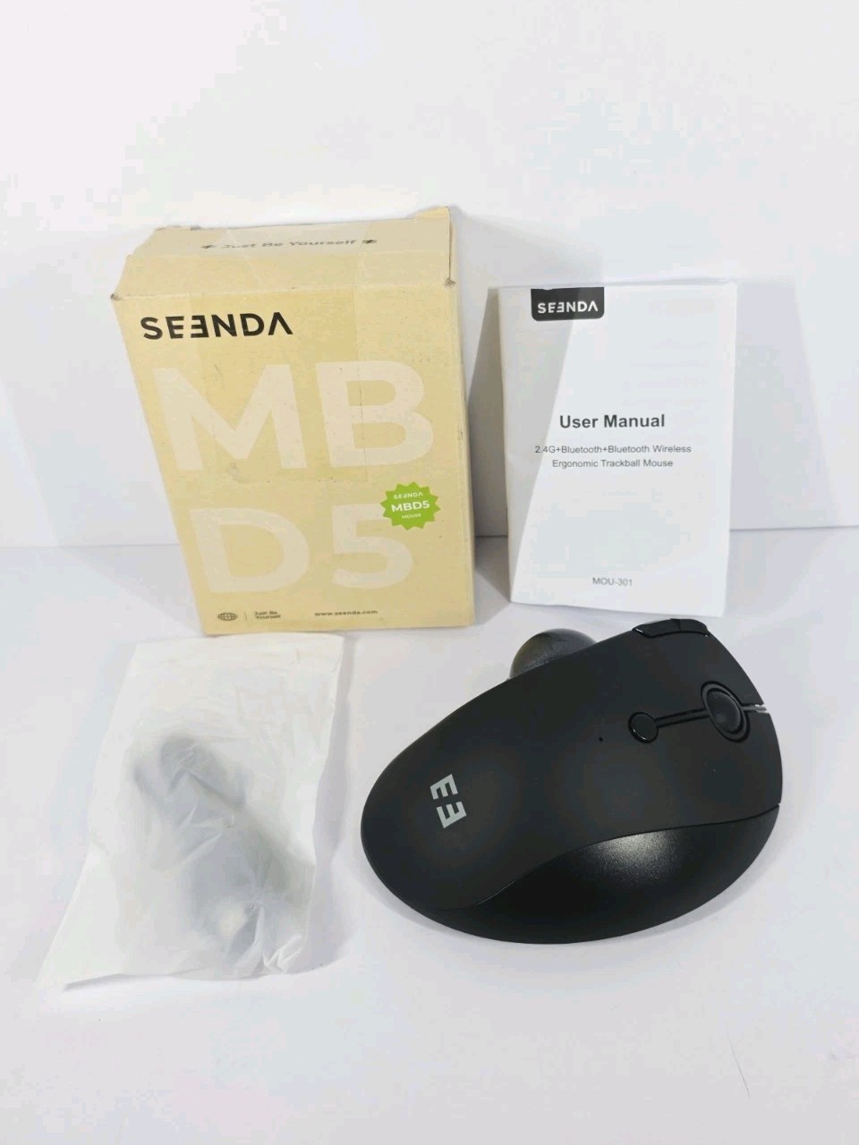 Seenda Wireless Trackball Mouse Ergonomic - Bluetooth Rollerball Mouse