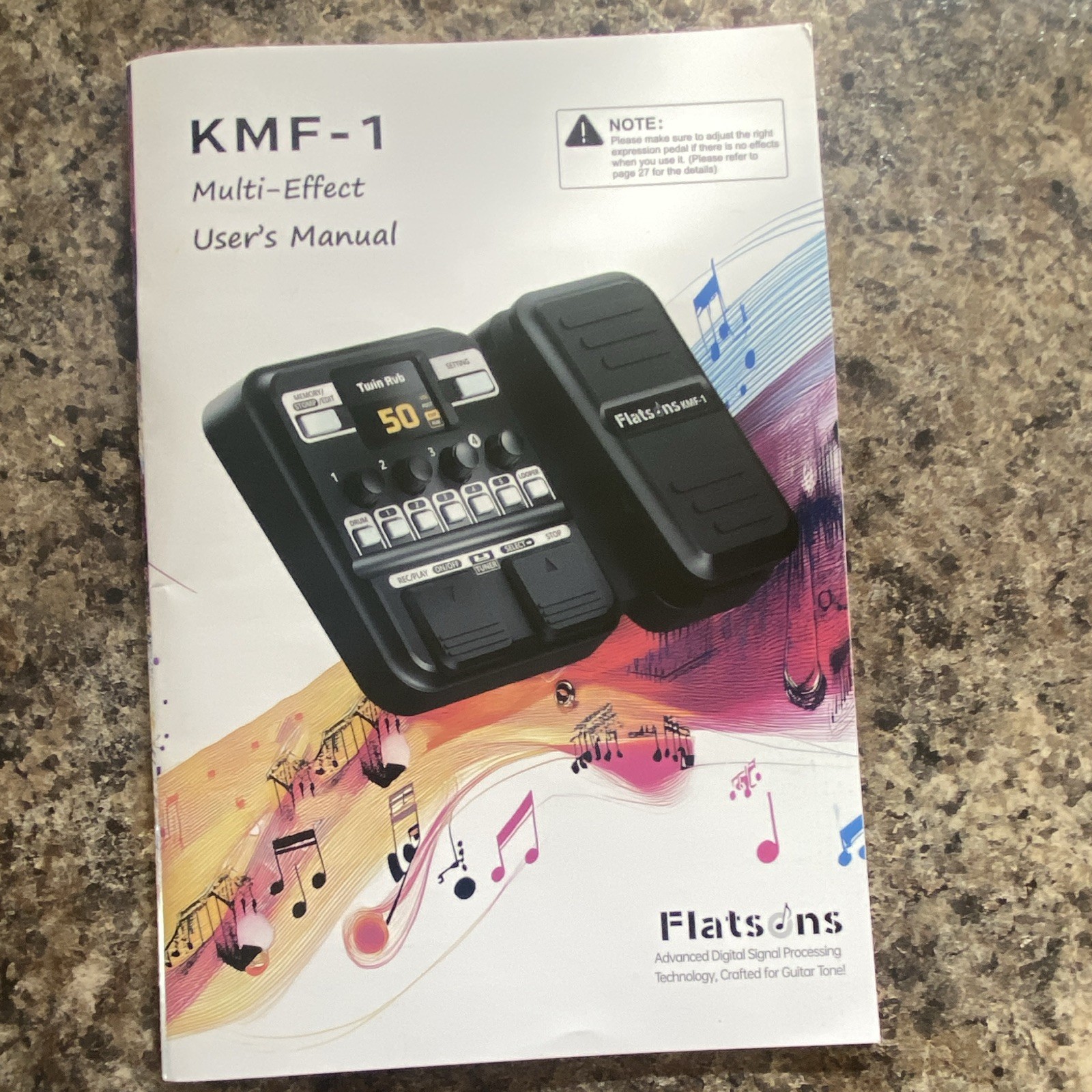 Flatsons KMF-1 Digital Multi-Effects Looper Pedal for Electric Guitar