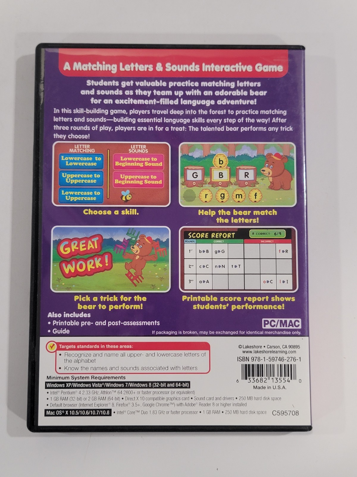 9 Lakeshore Math Reading Science Learning CD-ROM (PC/MAC) Grade Pre-K - K & 1st